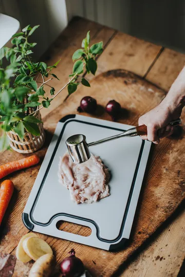 Kata σφυρί κρέατος από ανοξείδωτο ατσάλι 28,8x6,1x5,1 cm - Ξύλινη λαβή - Dorre