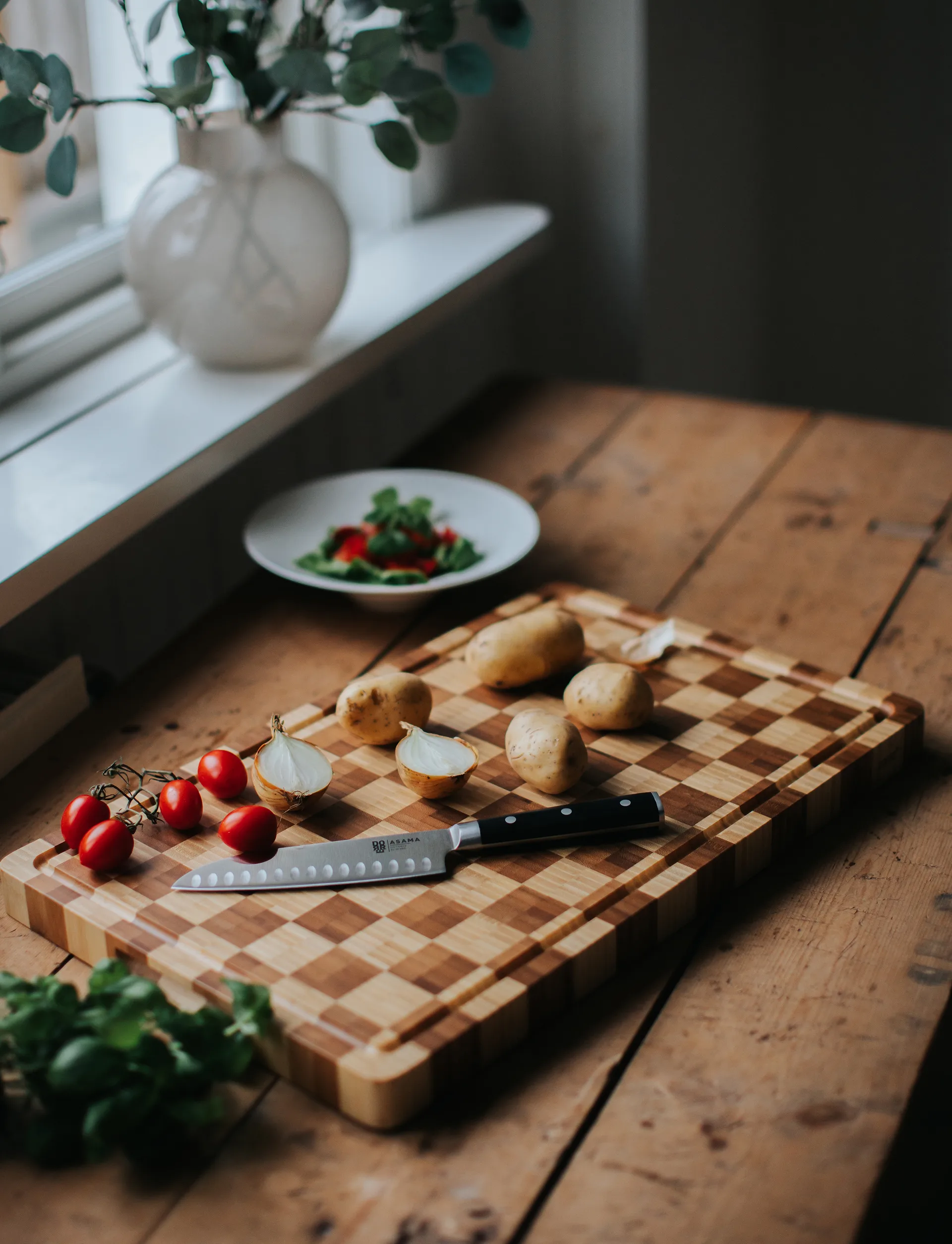 Kombo σανίδα κοπής, Μπαμπού, 56x35x3,5 εκ. Dorre