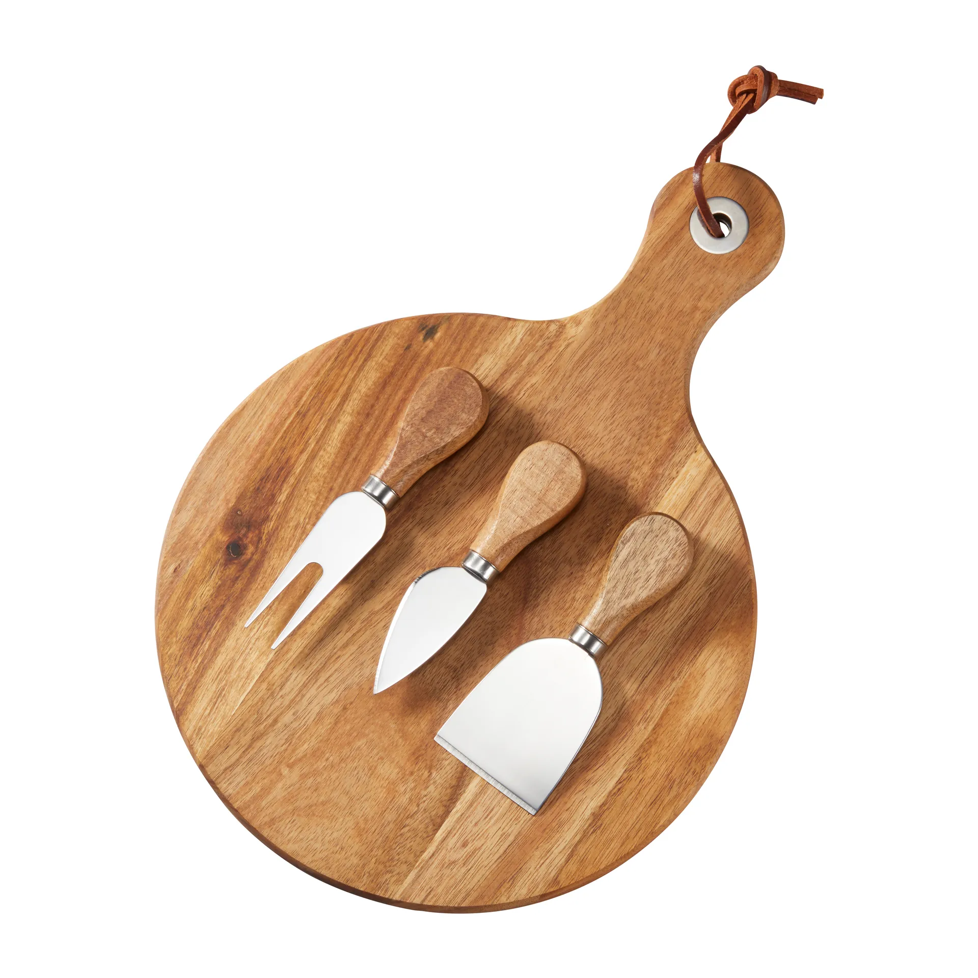 Oline δίσκος τυριών ακακία 4 τεμάχια , Ø 23 cm Dorre