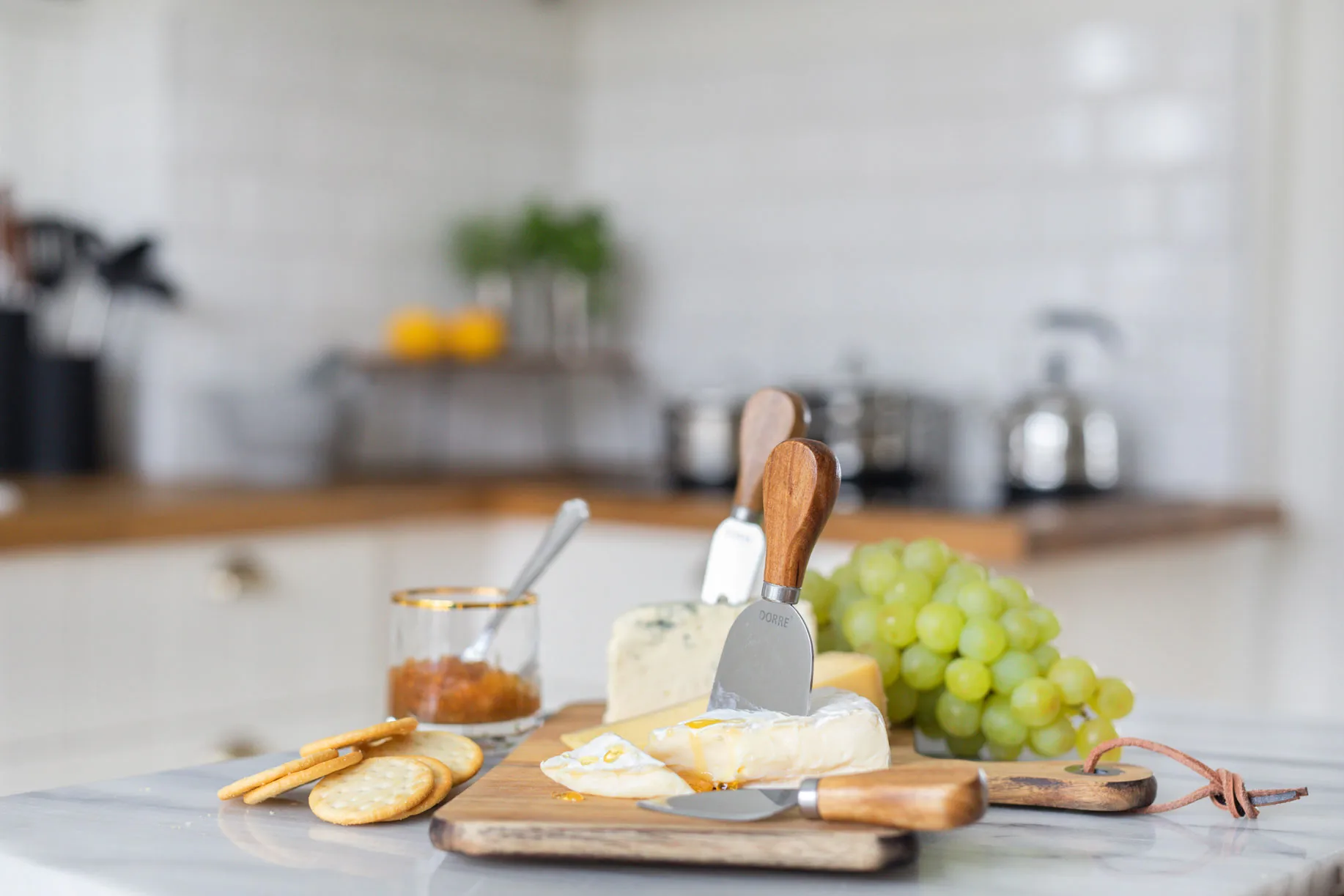 Oline δίσκος τυριών ακακία 4 τεμάχια , 26x29 cm Dorre