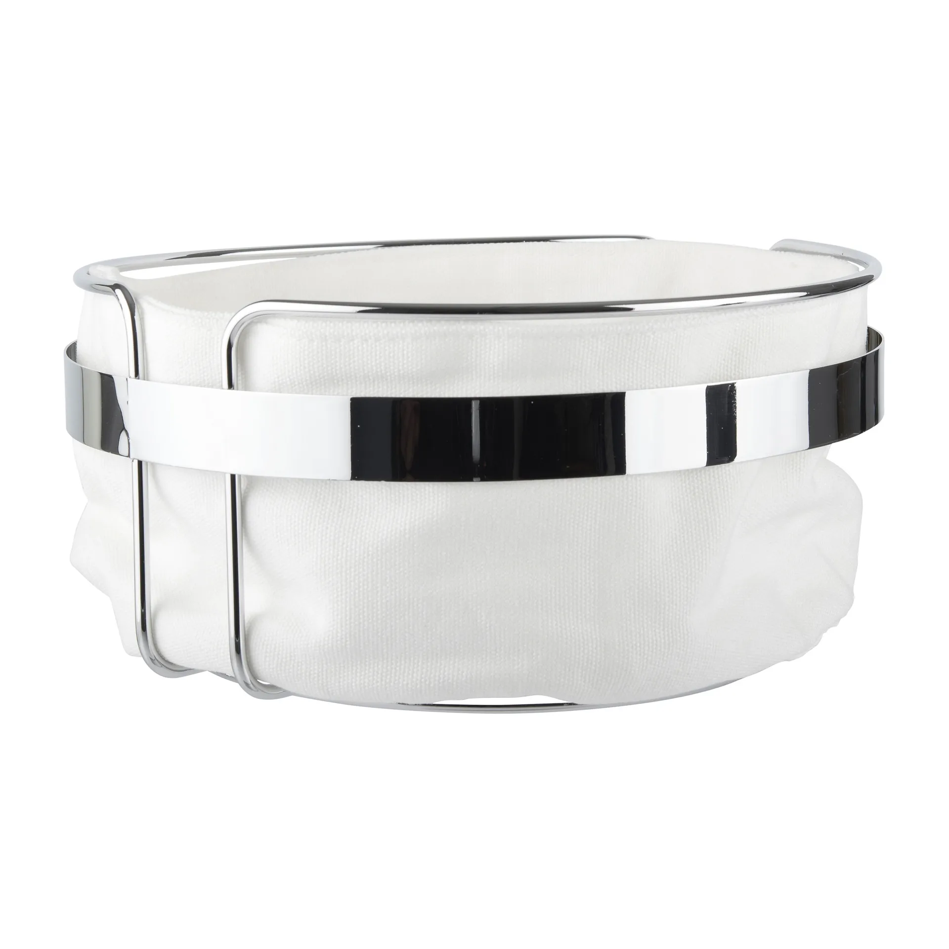 Practical ψωμιέρα Ø22 cm, Ύφασμα-χρώμιο Dorre