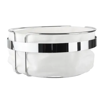 Practical ψωμιέρα Ø22 cm - Ύφασμα-χρώμιο - Dorre