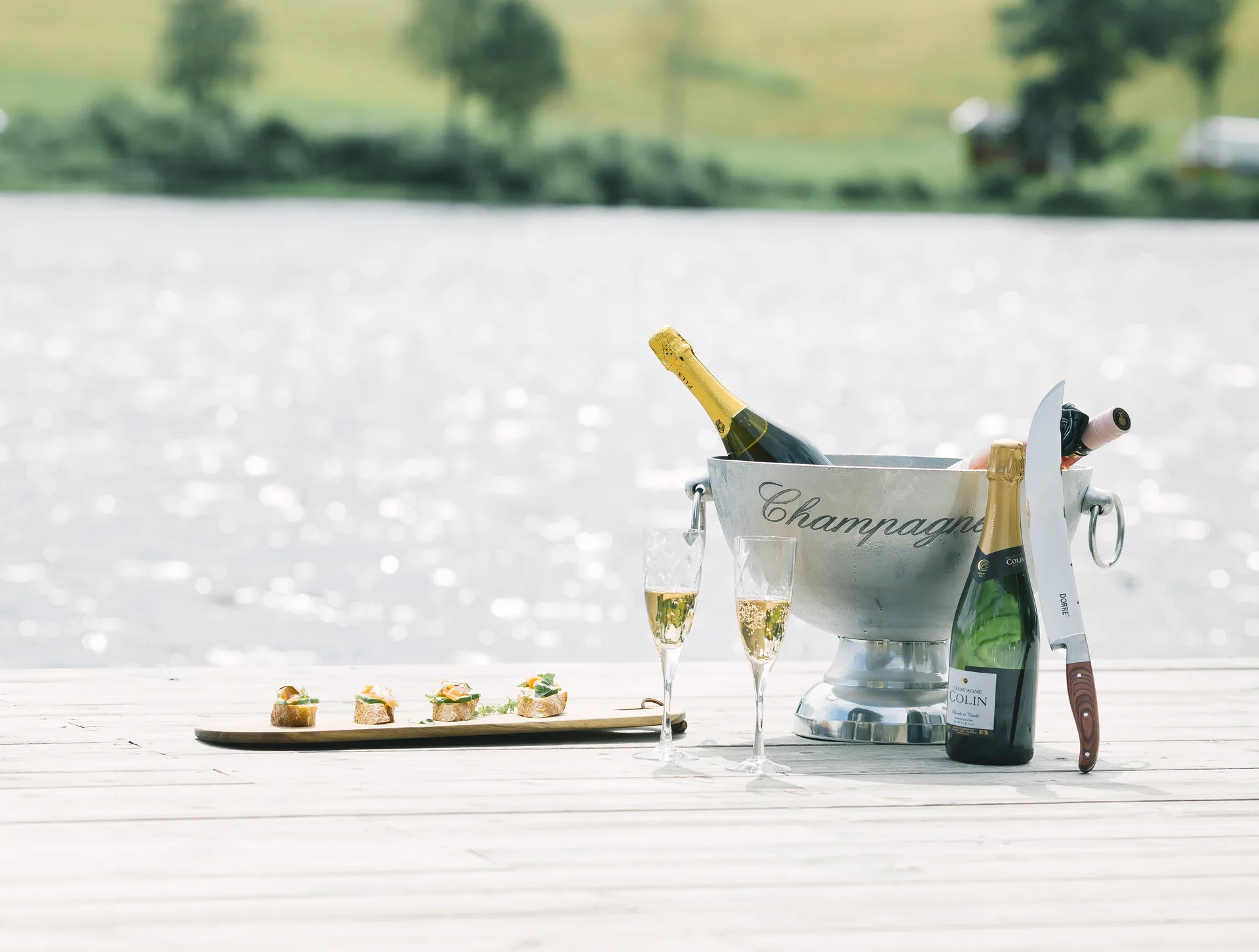 Salute σπαθάκι για άνοιγμα σαμπάνιας 42 cm, Ανοξείδωτο ατσάλι Dorre