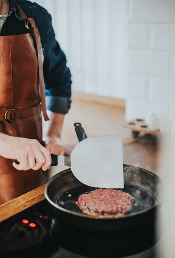 Sasha σπάτουλα τηγανίσματος ανοξείδωτη - Μαύρο-XL - Dorre