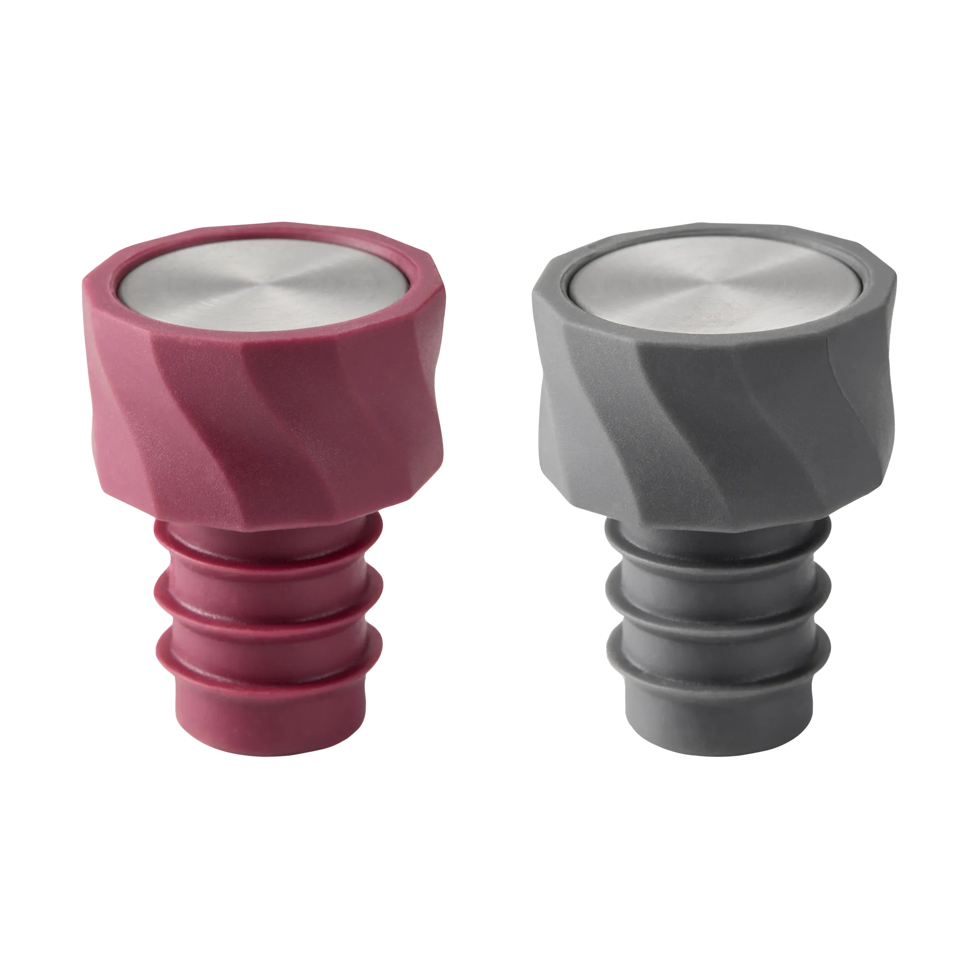 Vivi πώμα κρασιού 2-τεμαχίων 4,5cm, Μαύρο-μπορντό Dorre