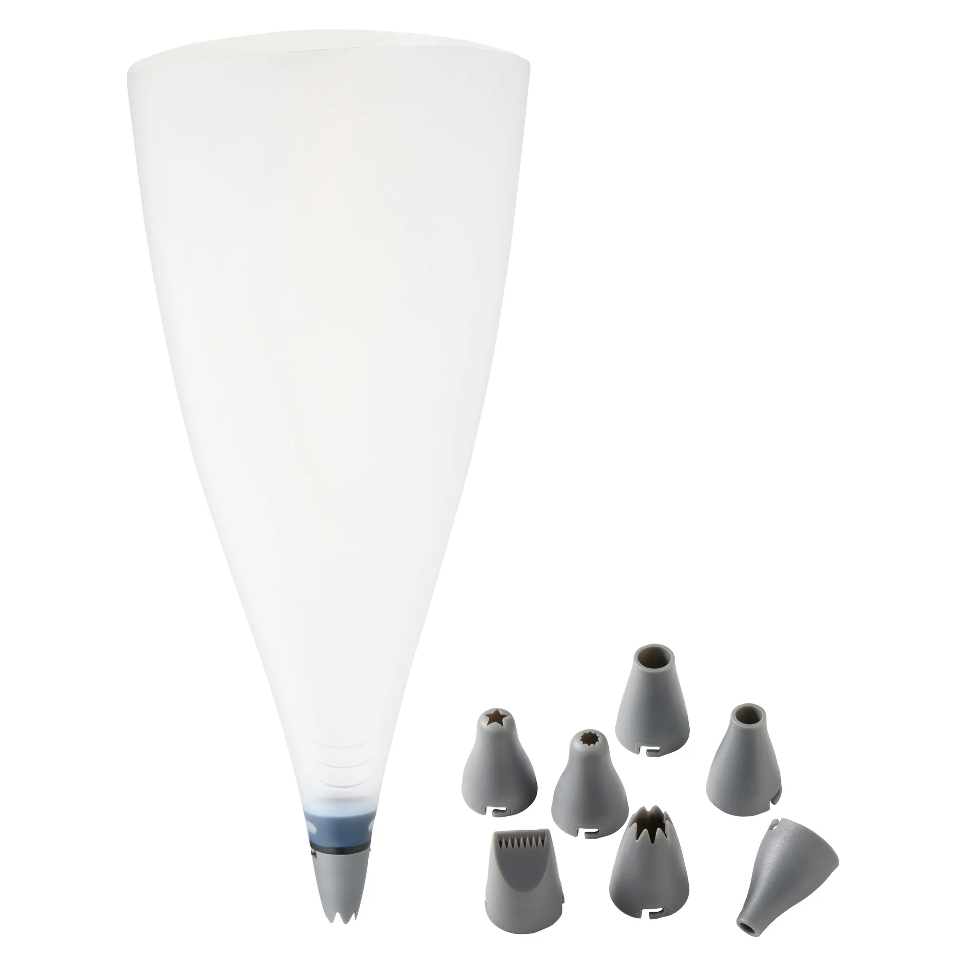 Σετ ακροφυσίων για γλάσο μπισκότων, Διαφανές Dorre