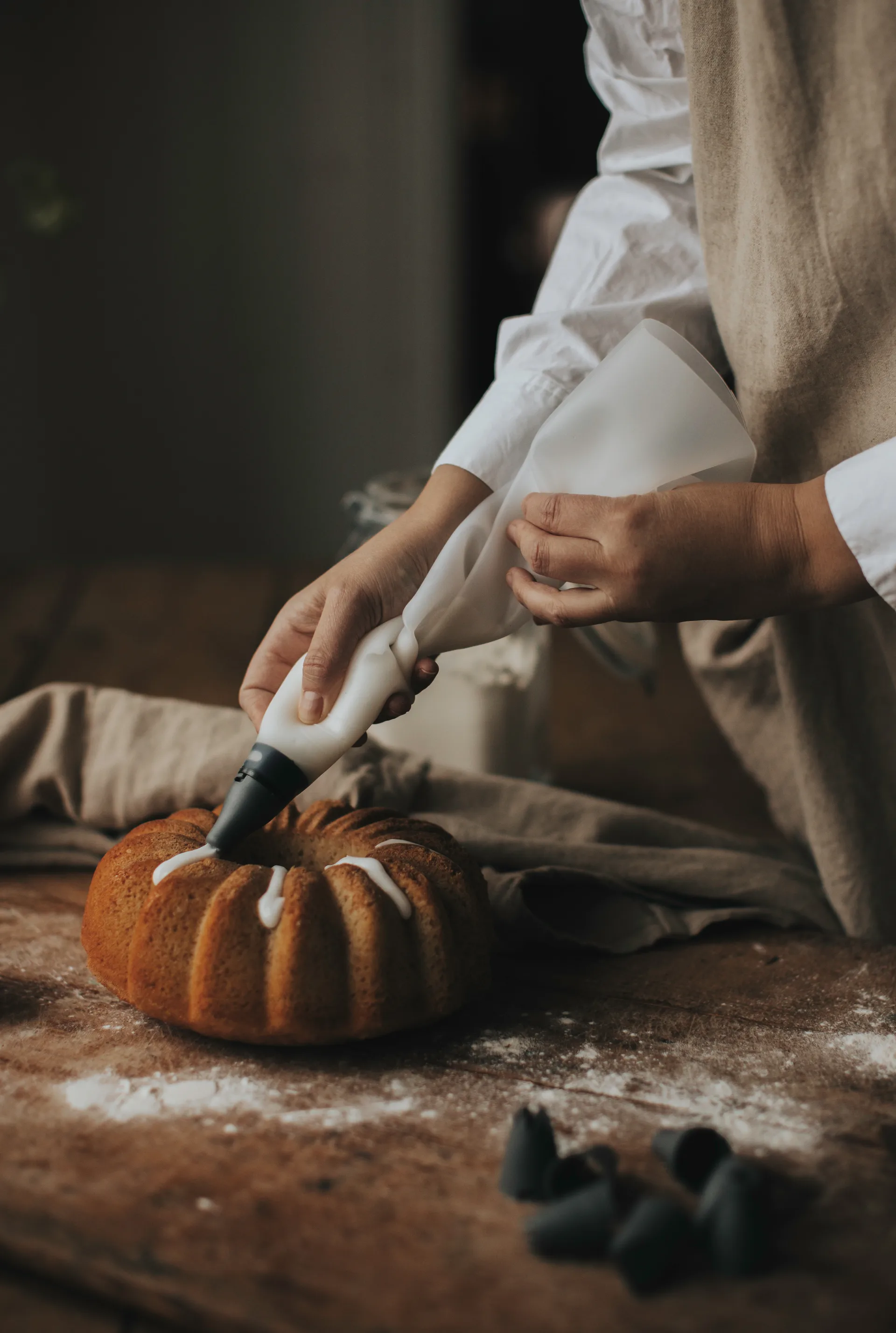 Σετ ακροφυσίων για γλάσο μπισκότων, Διαφανές Dorre