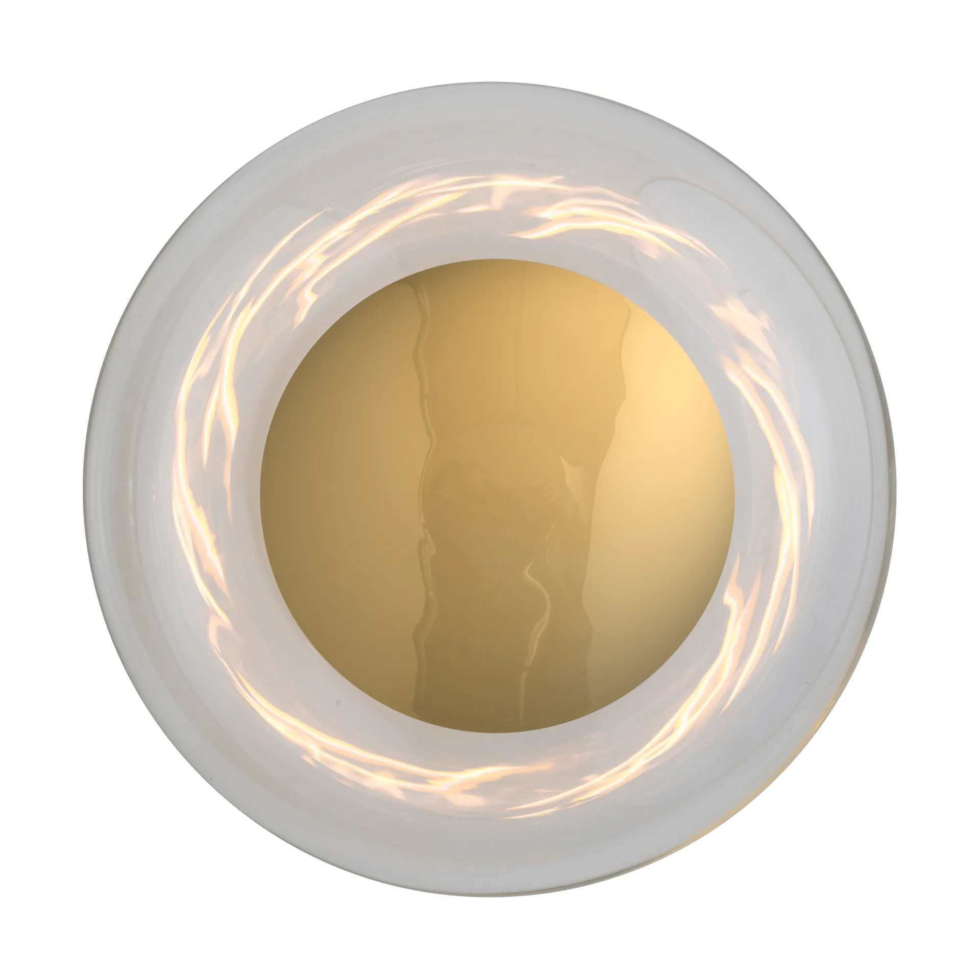 Horizon surface απλίκα τοίχου, Clear-shiny gold, Ø29 εκ. EBB & FLOW