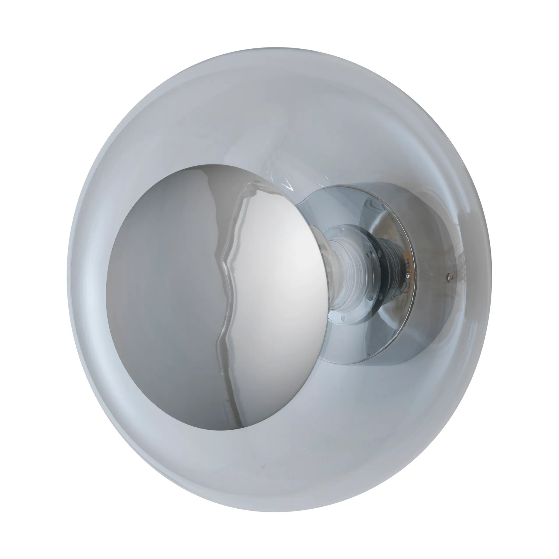 Horizon surface απλίκα τοίχου, Clear-silver, Ø29 εκ. EBB & FLOW