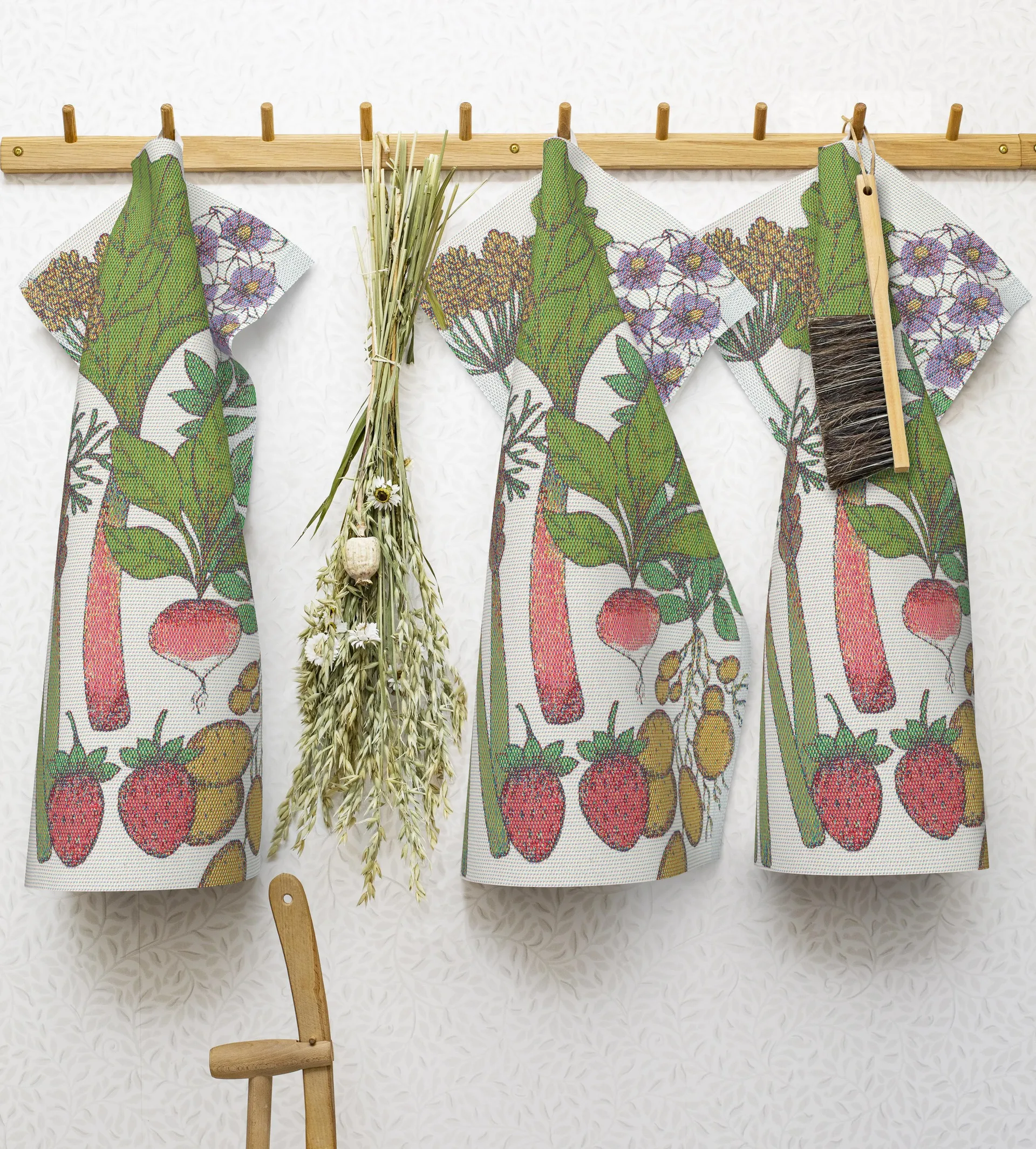 Καλοκαιρινή πράσινη πετσέτα κουζίνας, 40x60 cm Ekelund Linneväveri