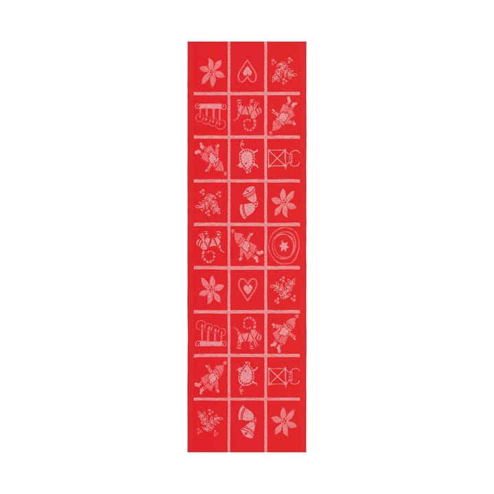 Advent τραπεζομάντηλο ράνερ για το τραπέζι 35x120 cm - Κόκκινο - Ekelund Linneväveri