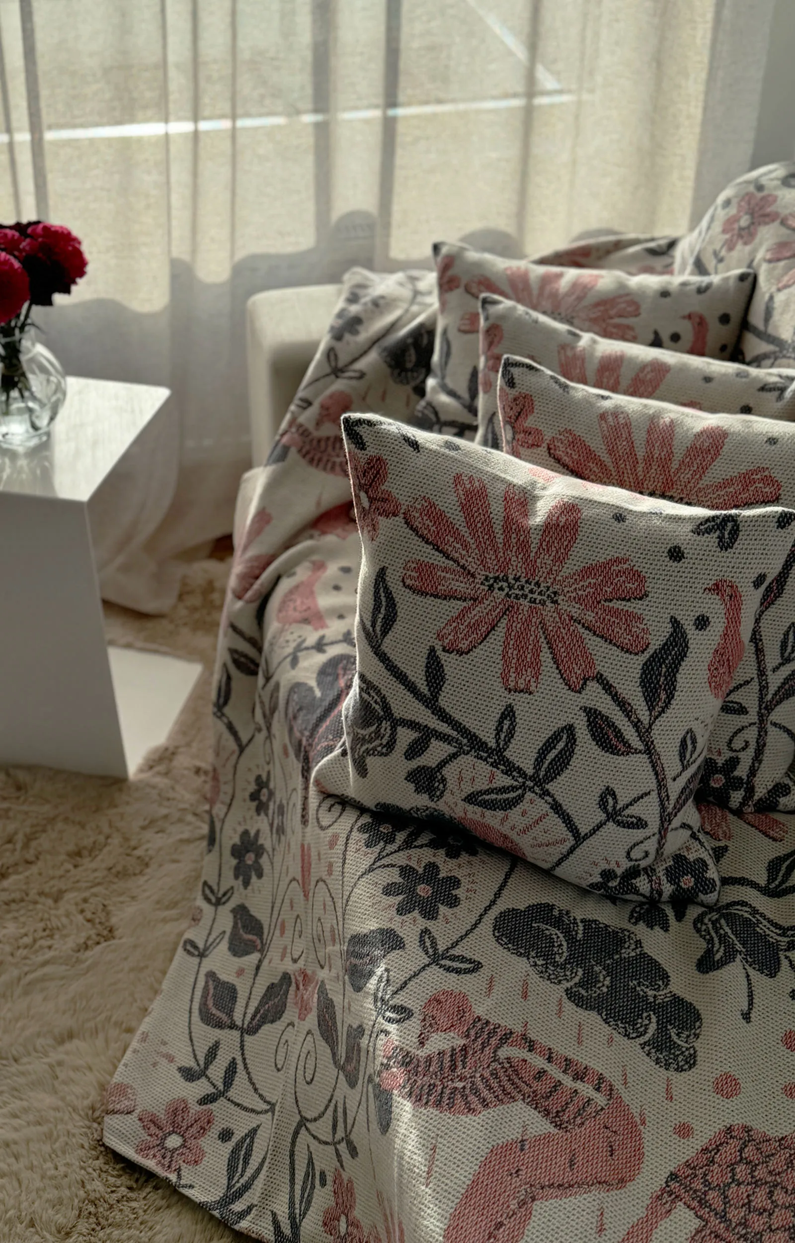 Κärleken μαξιλαροθήκη 40x40 εκ., Multi Ekelund Linneväveri