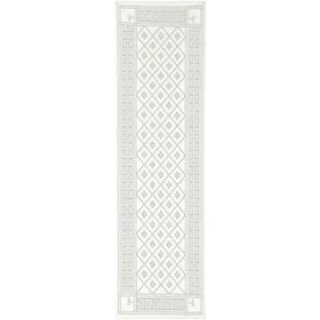 Åttebladrose στενόμακρο διακοσμητικό τραπεζομάντιλο 50x150 cm - Μπεζ - Ekelund Linneväveri