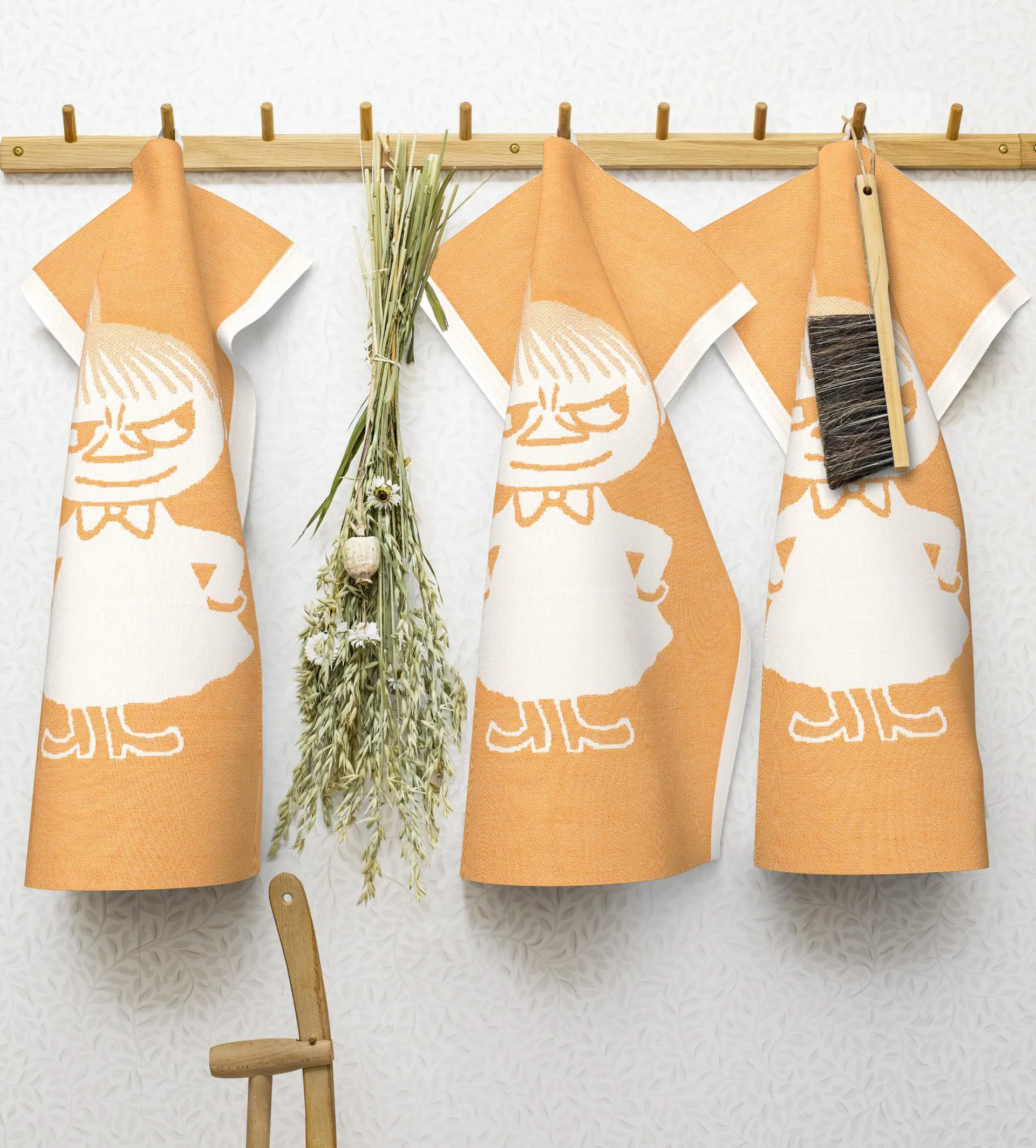 Big little My πετσέτα κουζίνας πορτοκαλί, 35x50 cm Ekelund Linneväveri