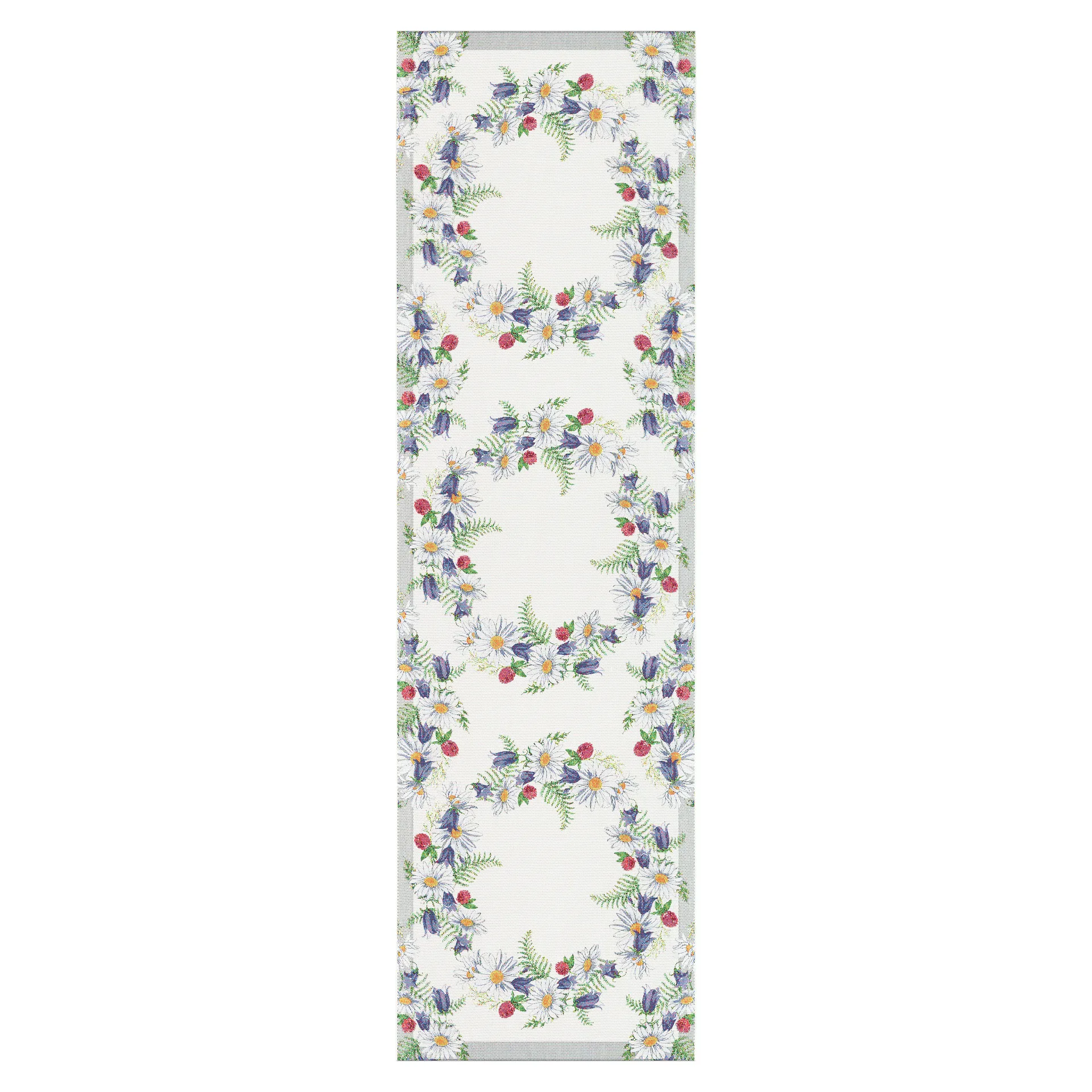 Blomkrans μακρόστενο διακοσμητικό τραπεζομάντιλο 35x120 cm, πολύχρωμο Ekelund Linneväveri