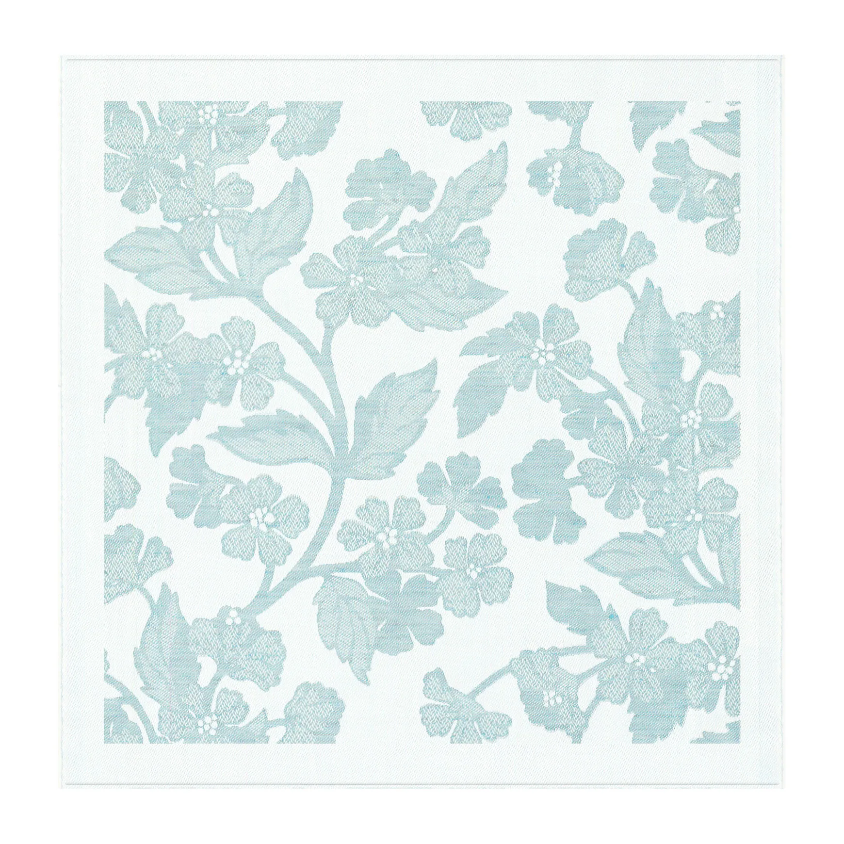 Blomranka πετσέτα 35x35 cm, Ανοιχτό πράσινο Ekelund Linneväveri
