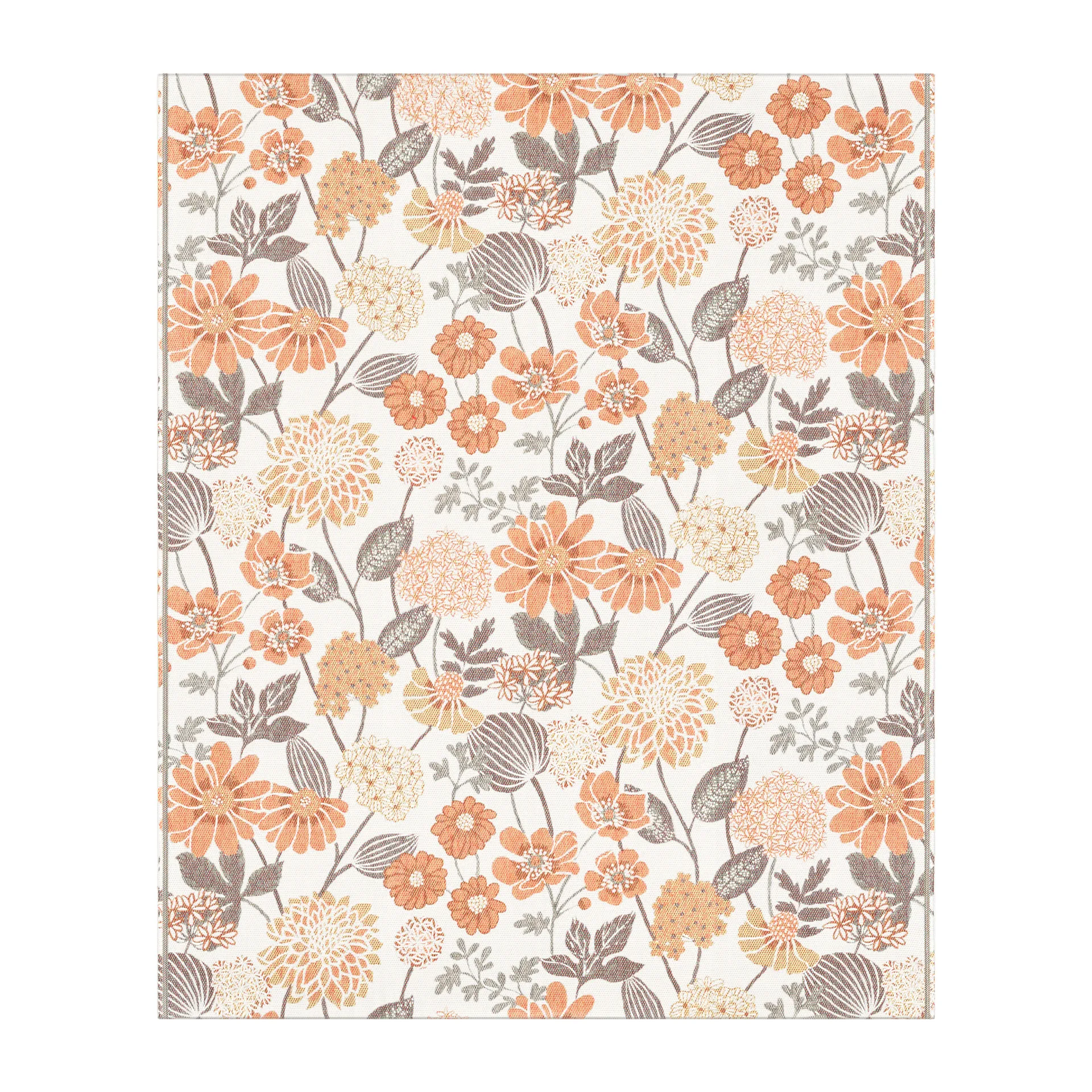 Bodum βαμβακερό ριχτάρι 140x170 cm, Πορτοκαλί Ekelund Linneväveri