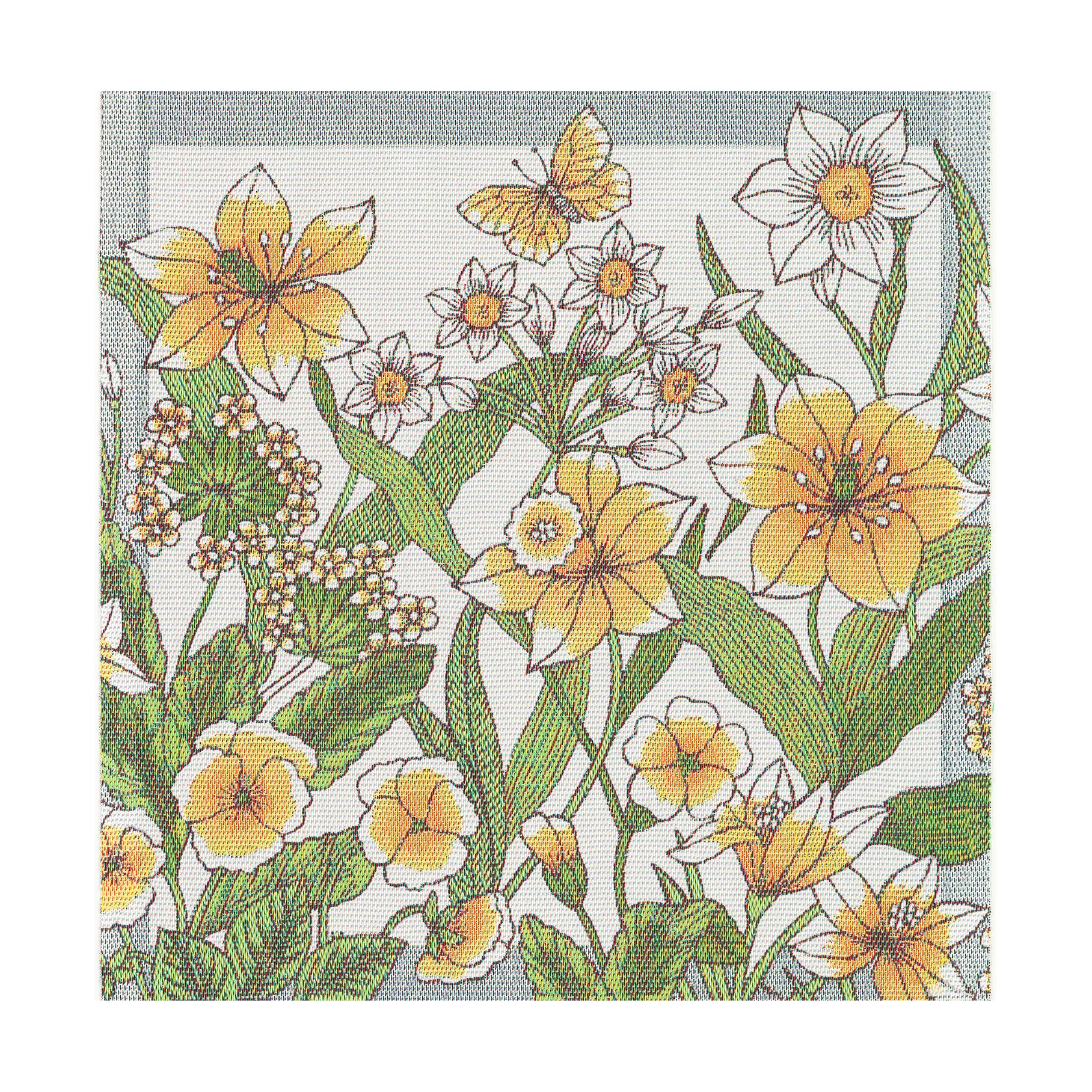 Daffodil πετσέτα 35x35 εκ., Κίτρινο Ekelund Linneväveri