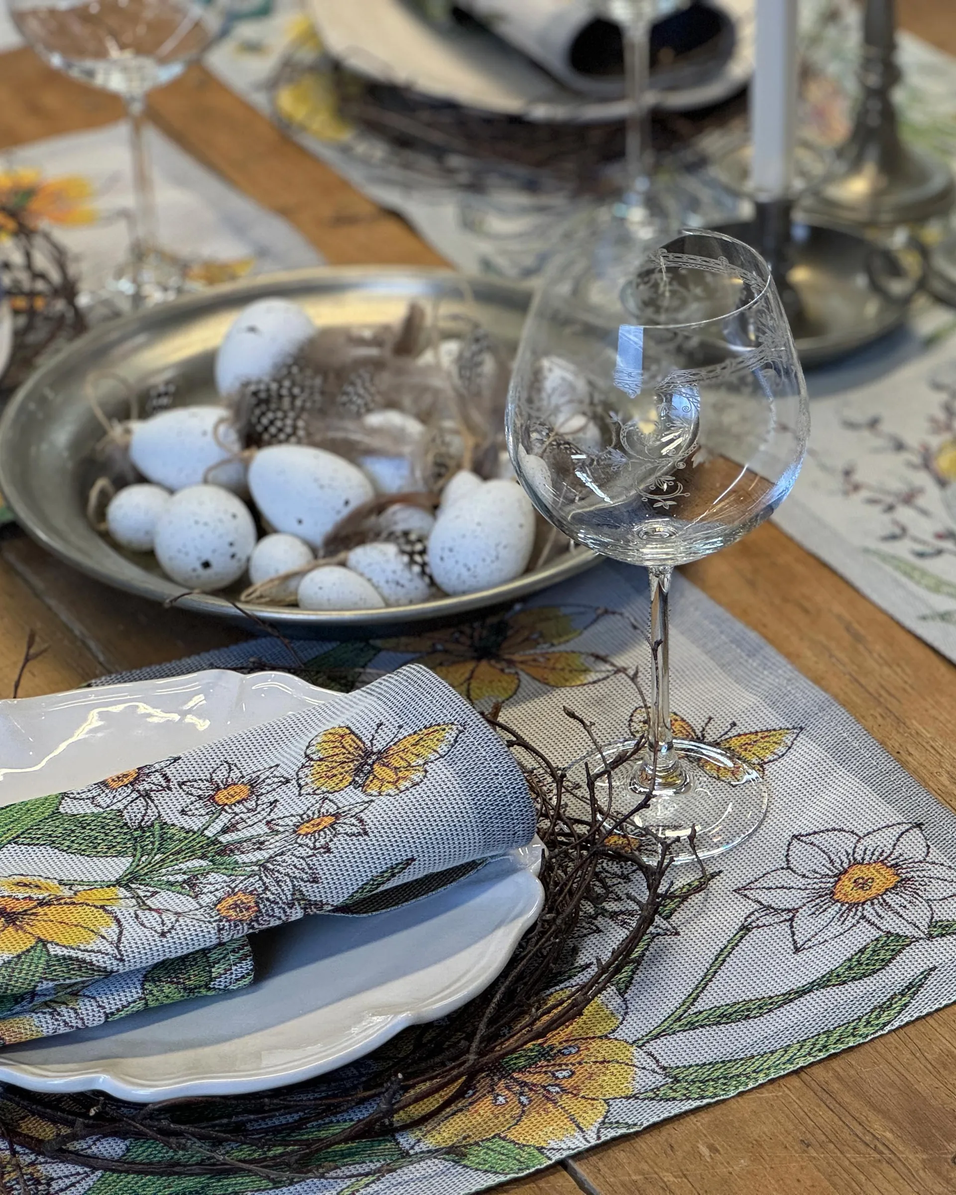 Daffodil πετσέτα κουζίνας 35x50 εκ., Κίτρινο Ekelund Linneväveri