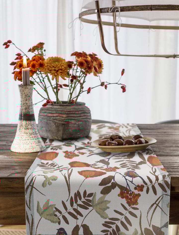 Επιτραπέζιος δρομέας Fåglabäck 35x120 cm, Καφέ Ekelund Linneväveri