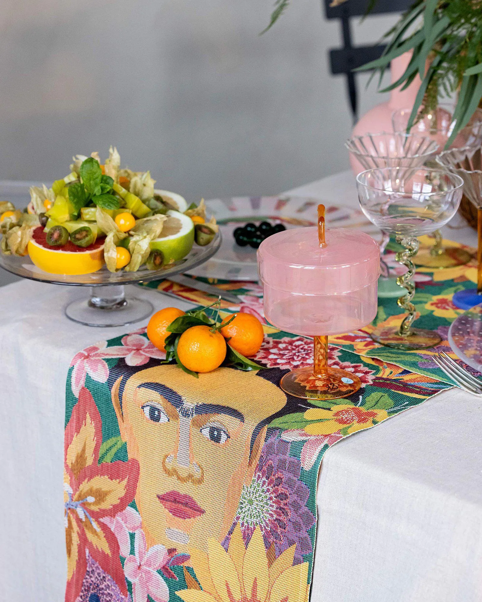 Flores πετσέτα κουζίνας 35x50 cm, Multi Ekelund Linneväveri