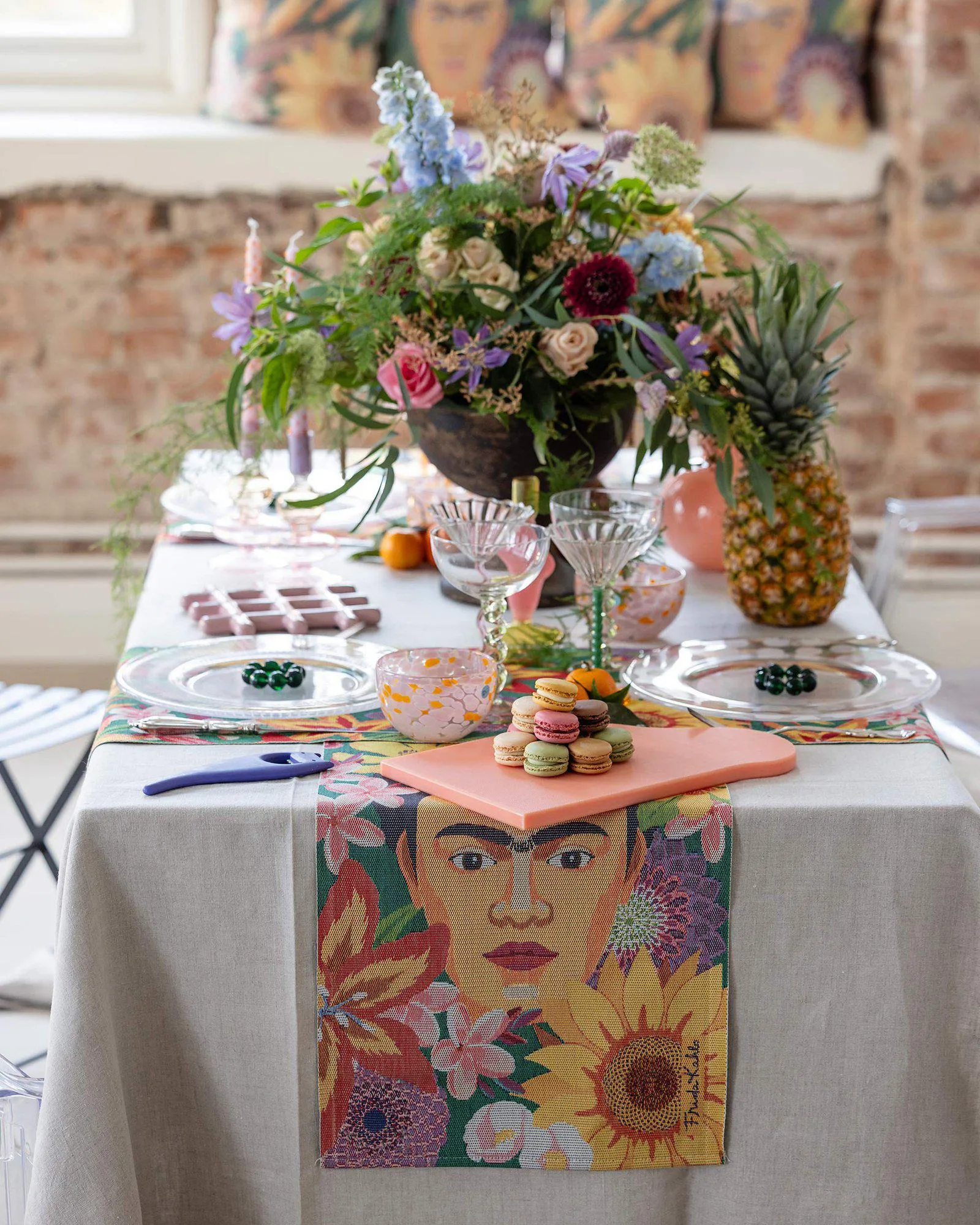 Flores πετσέτα κουζίνας 35x50 cm, Multi Ekelund Linneväveri