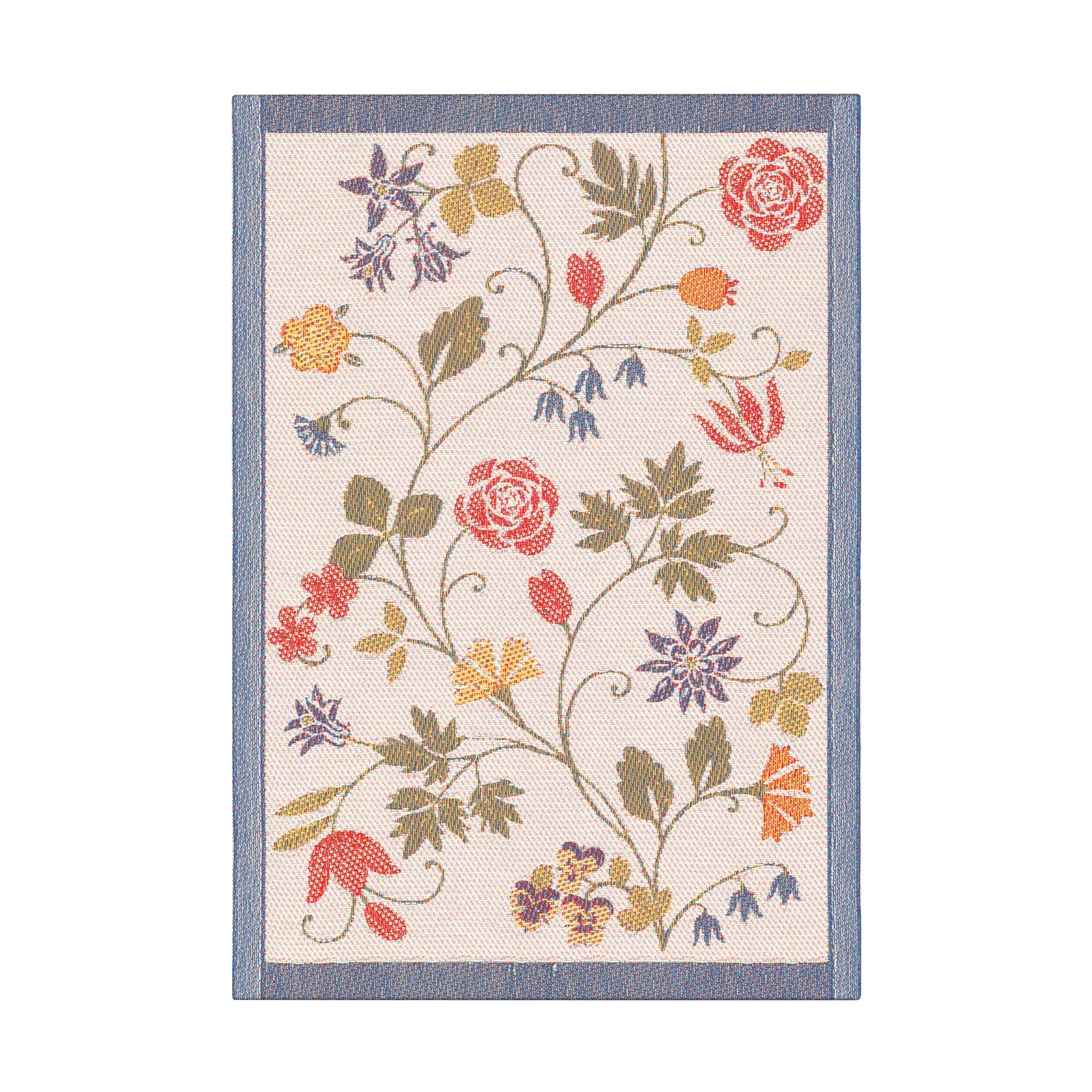 Flower πετσέτα κουζίνας 35x50 cm, Κόκκινο-μαύρο Ekelund Linneväveri