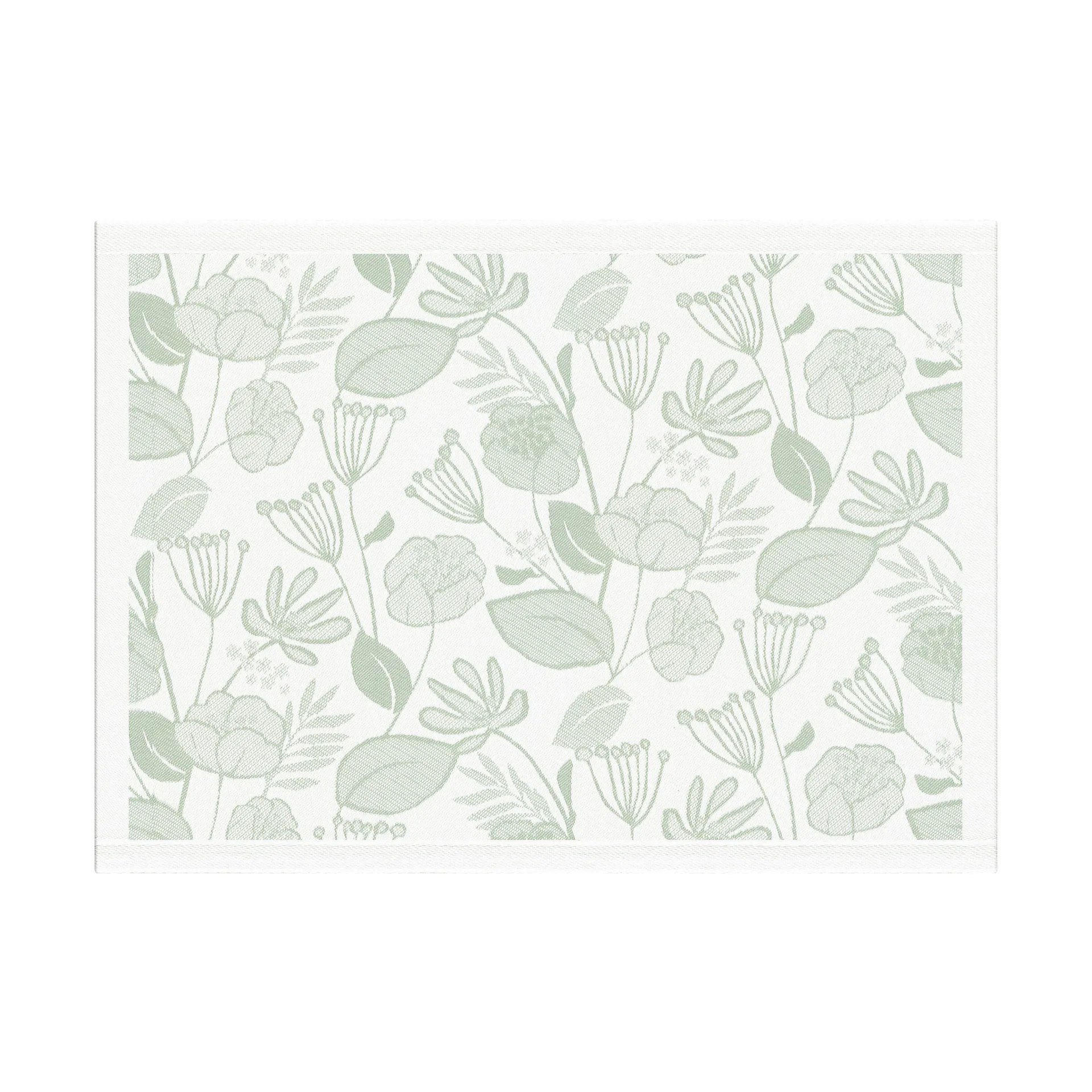 Σουπλα Grönska 35x48 cm, Πράσινο-λευκό Ekelund Linneväveri