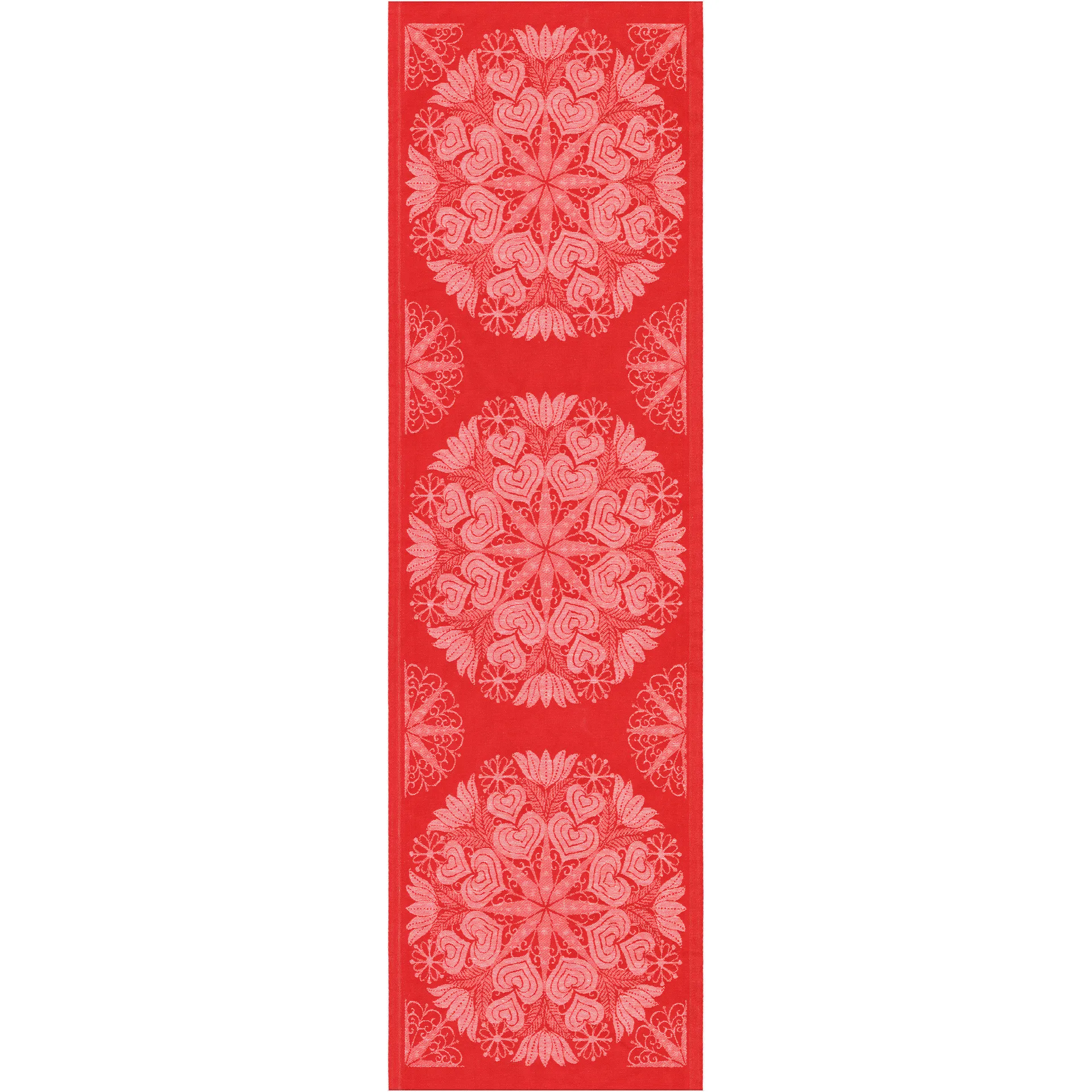 Τραπεζομάντιλο ράνερ, Hjärtbo, 35x120 εκ, κόκκινο Ekelund Linneväveri