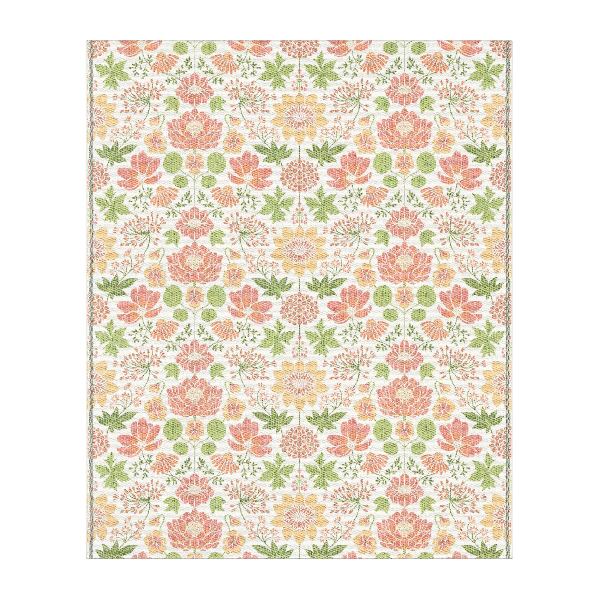 Krasse βαμβακερό ριχτάρι 140x170 cm, Πορτοκαλί Ekelund Linneväveri