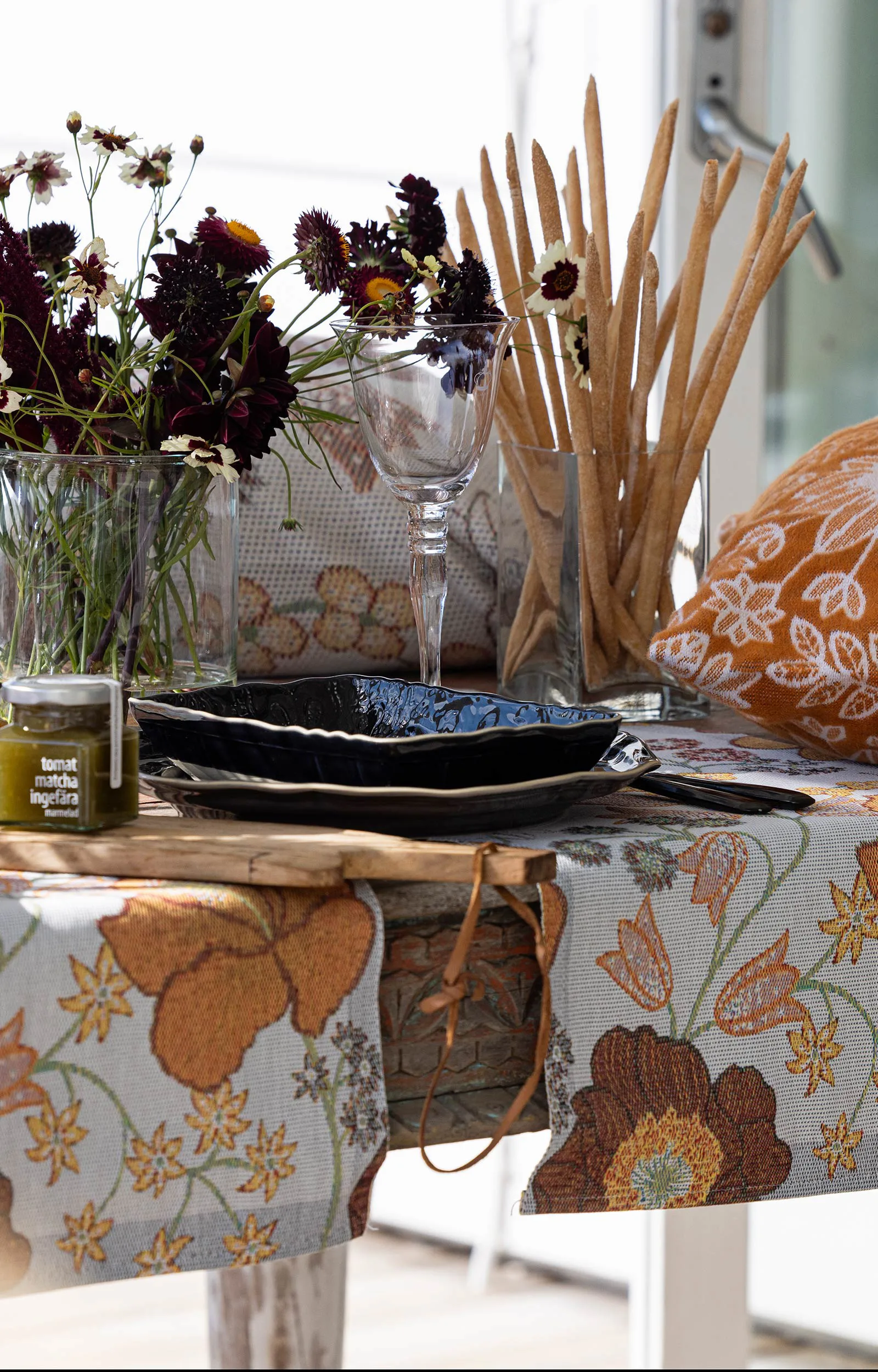 Πετσέτα κουζίνας Kvällsblom 35x50 εκ., Multi Ekelund Linneväveri