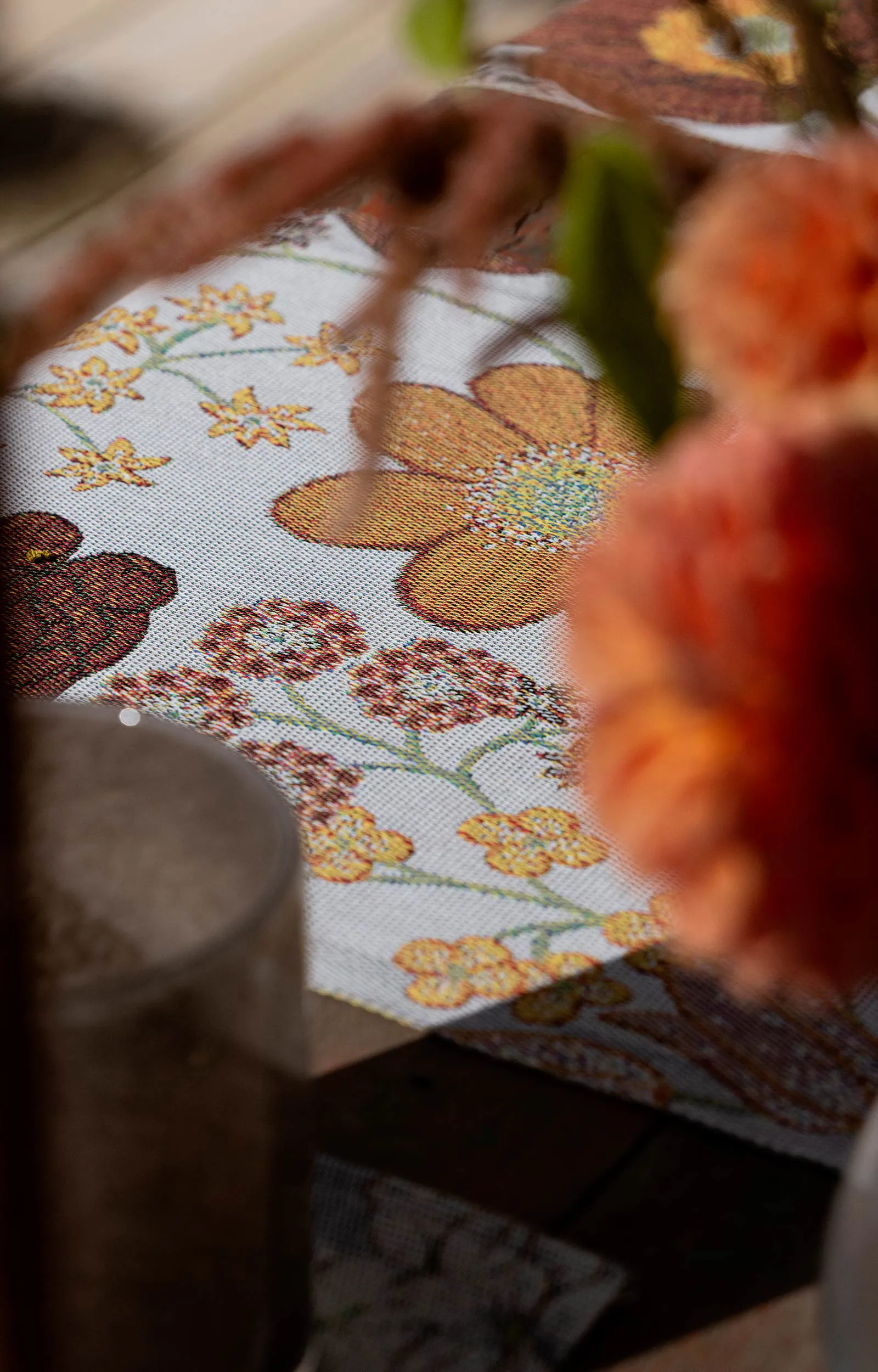 Kvällsblom μαξιλαροθήκη 40x40 εκ., Multi Ekelund Linneväveri