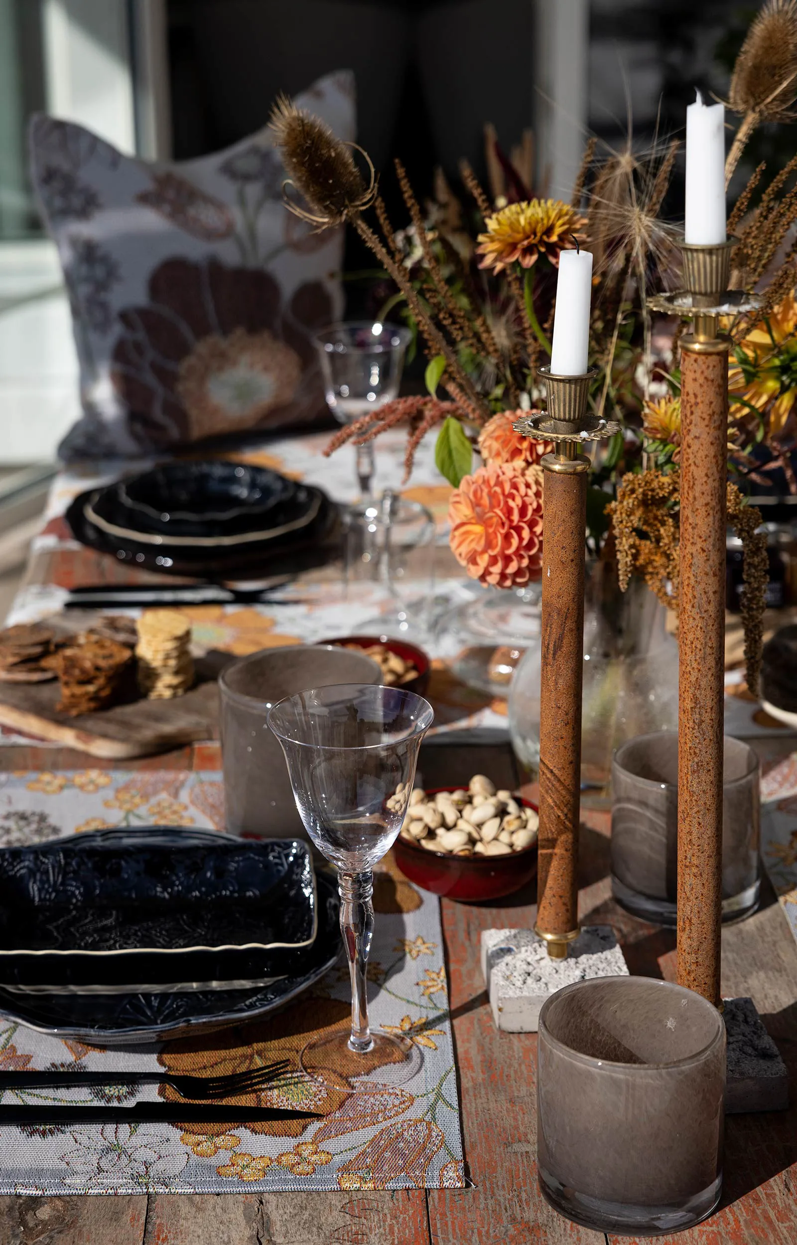 Kvällsblom μαξιλαροθήκη 40x40 εκ., Multi Ekelund Linneväveri