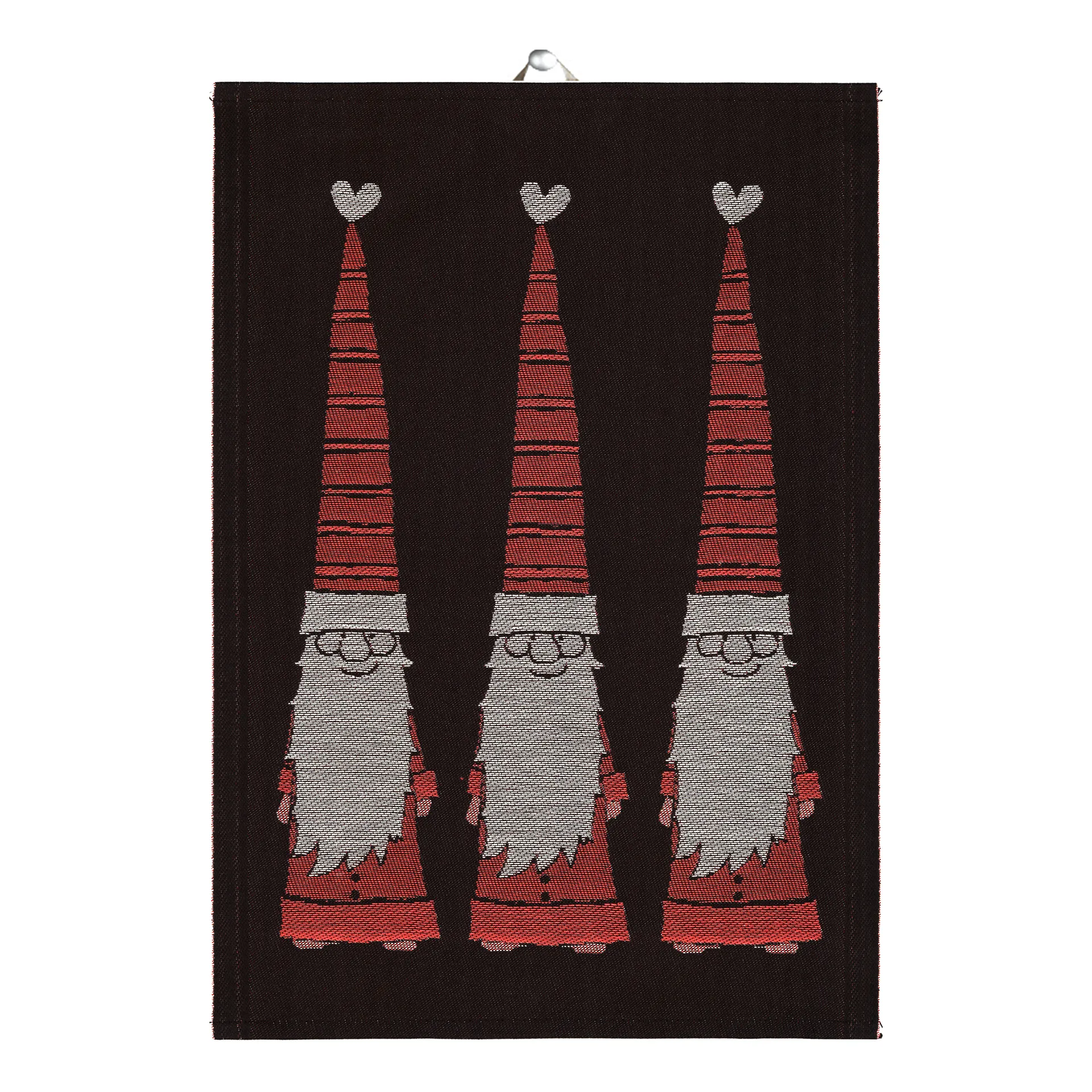 Πετσέτα κουζίνας, Långtomtar, 48x70 εκ, Κόκκινο Ekelund Linneväveri