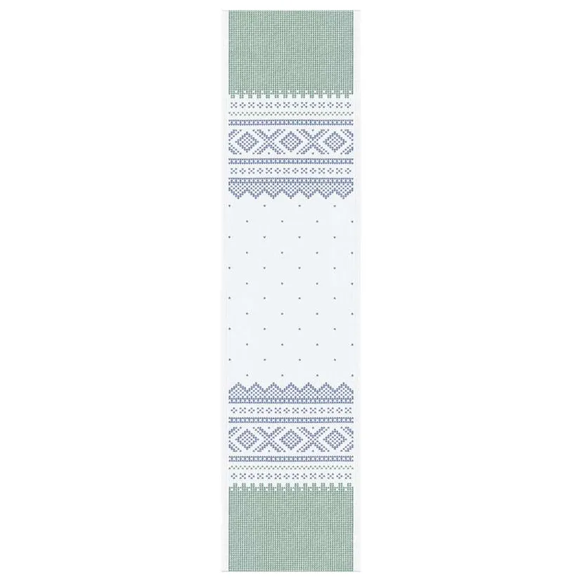 Marius διακοσμητικό τραπεζομάντιλο 35x140 cm, Πράσινο-μπλε Ekelund Linneväveri