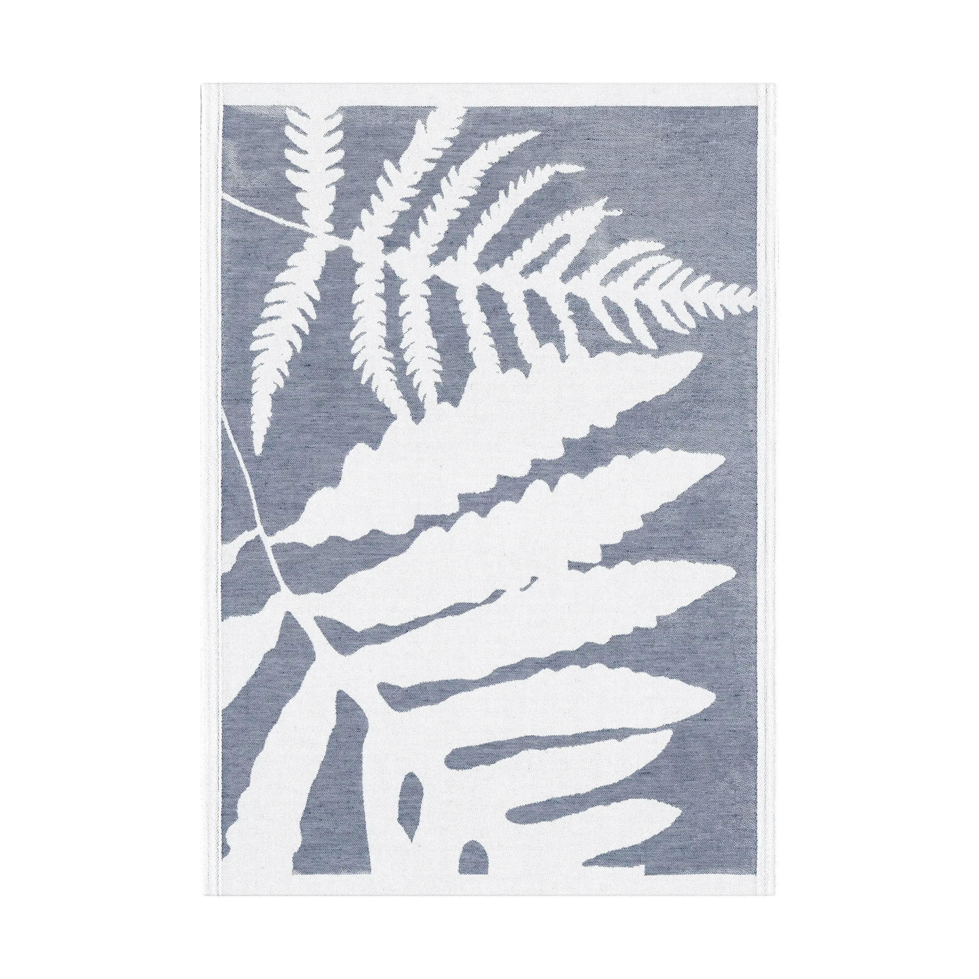 Πετσέτα κουζίνας Ormbunkar 50x70 cm, Μπλε-λευκό Ekelund Linneväveri