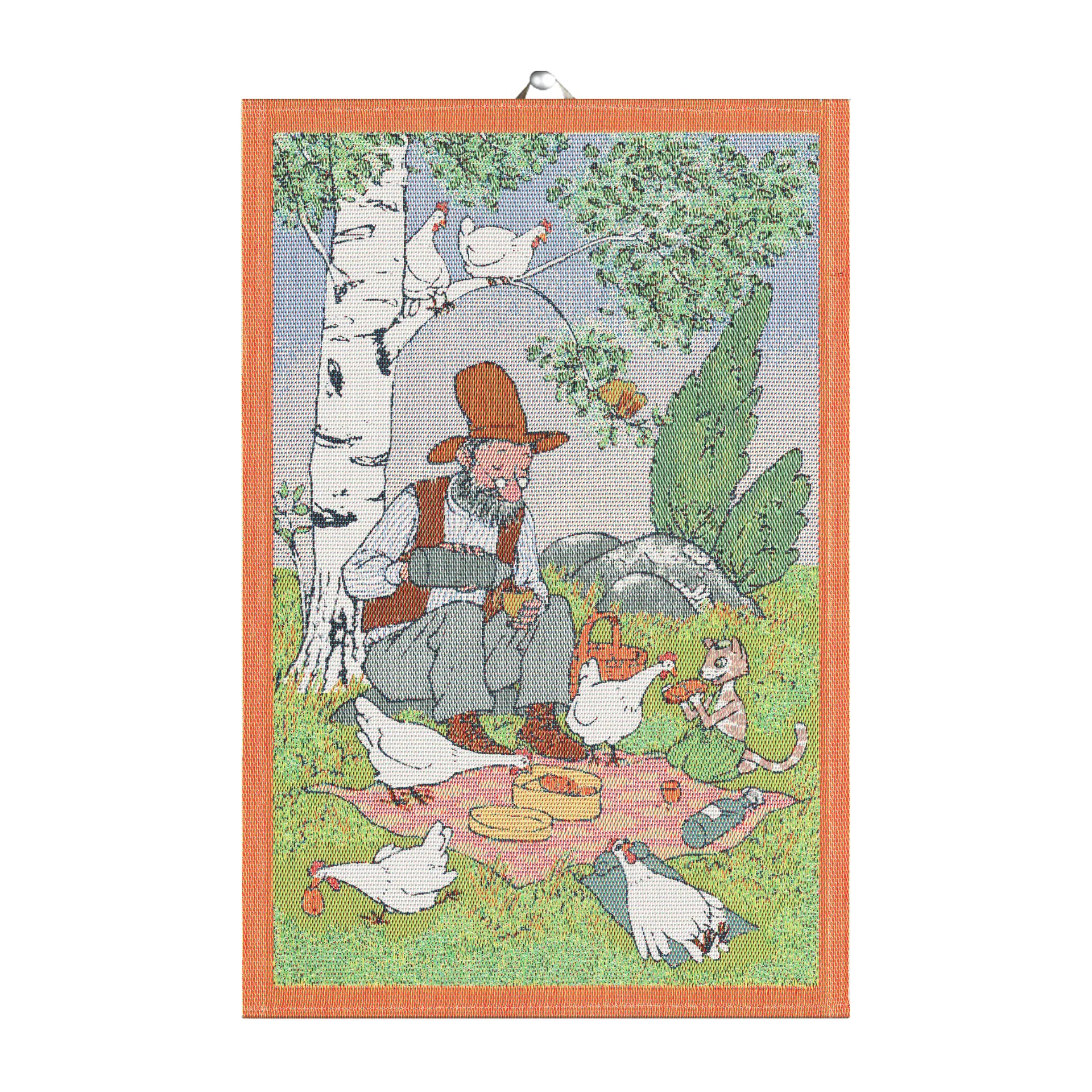 Pettson & Findus πετσέτα κουζίνας, Picnic Ekelund Linneväveri