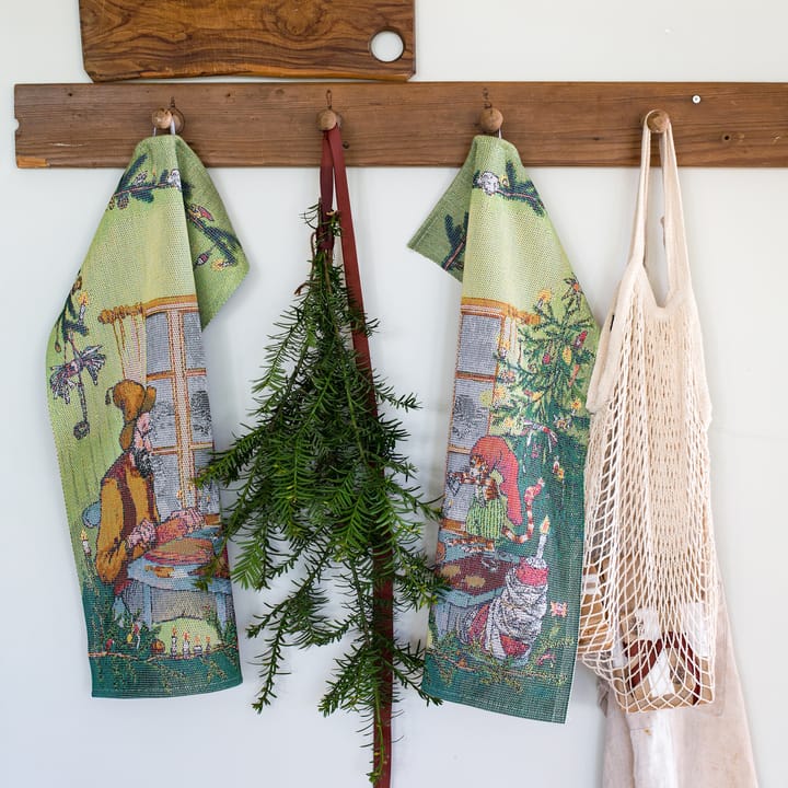 Pettson & Findus πετσέτα κουζίνας - Χριστουγεννιάτικη διακόσμηση - Ekelund Linneväveri