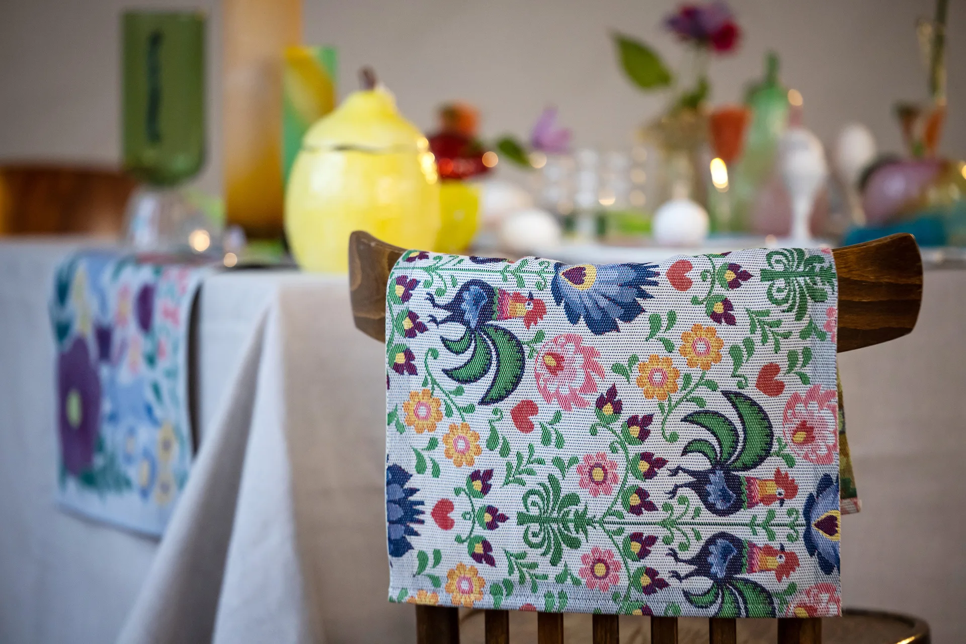 Σουπλά Rooster 35x48 cm, Multi Ekelund Linneväveri