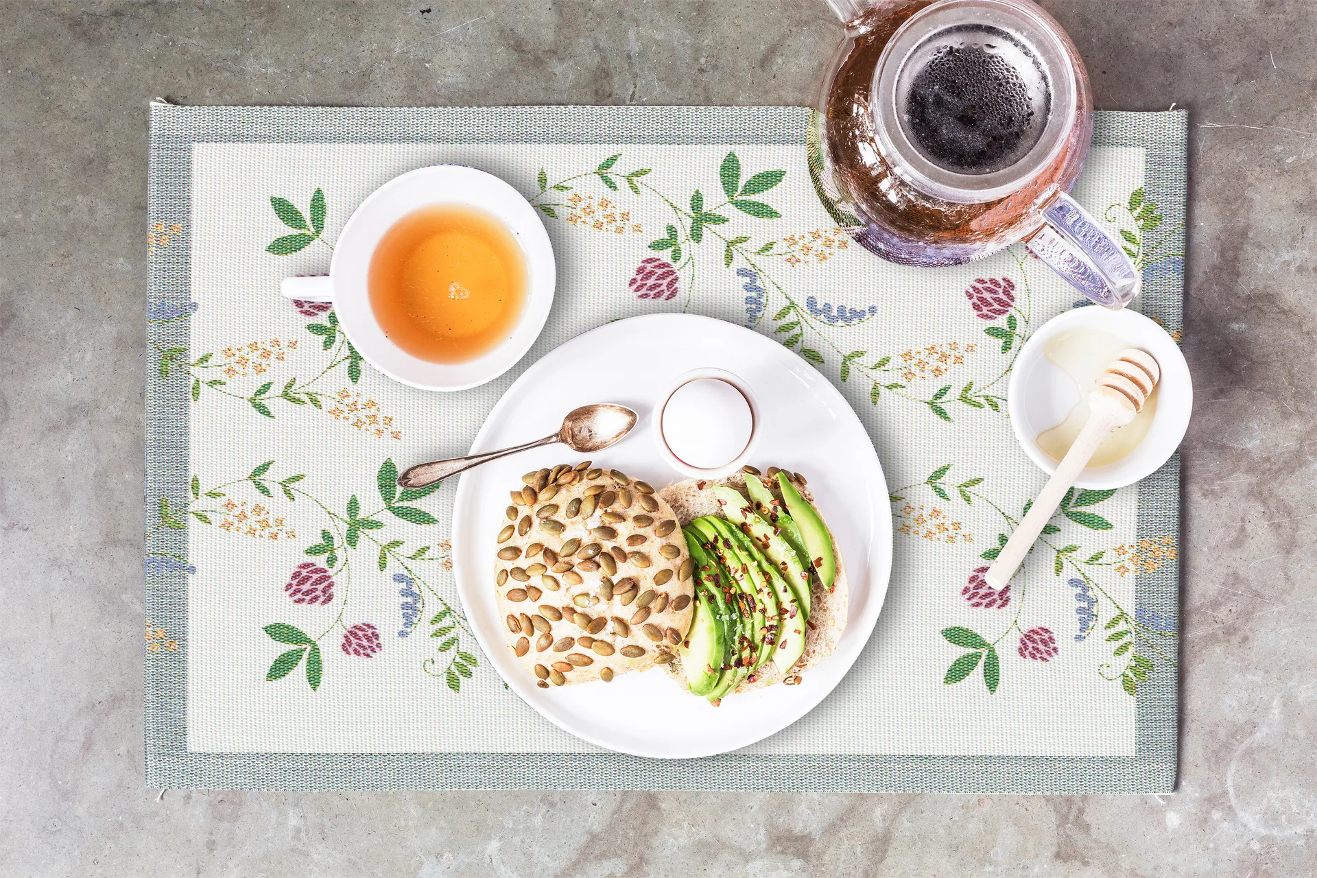 Summer λουλούδια σουπλά, 35x48 cm Ekelund Linneväveri