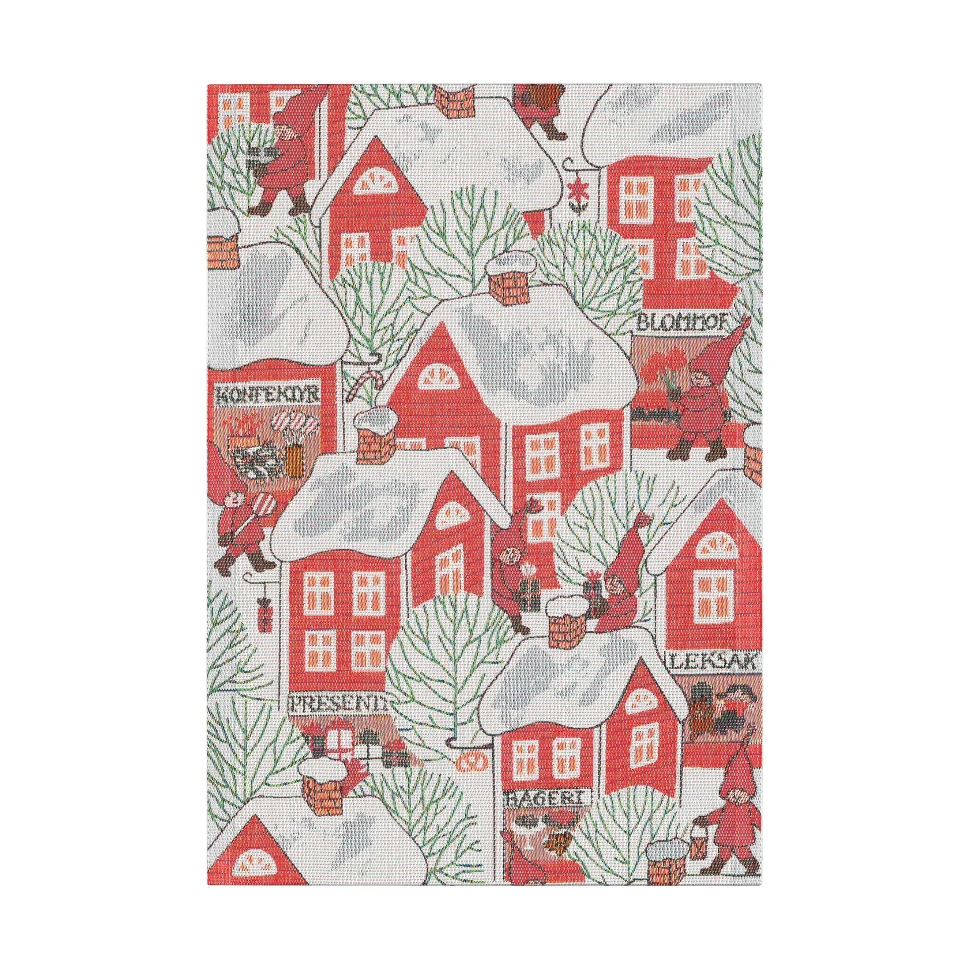 Πετσέτα κουζίνας Tomtebyn 35x50 cm, Κόκκινο Ekelund Linneväveri