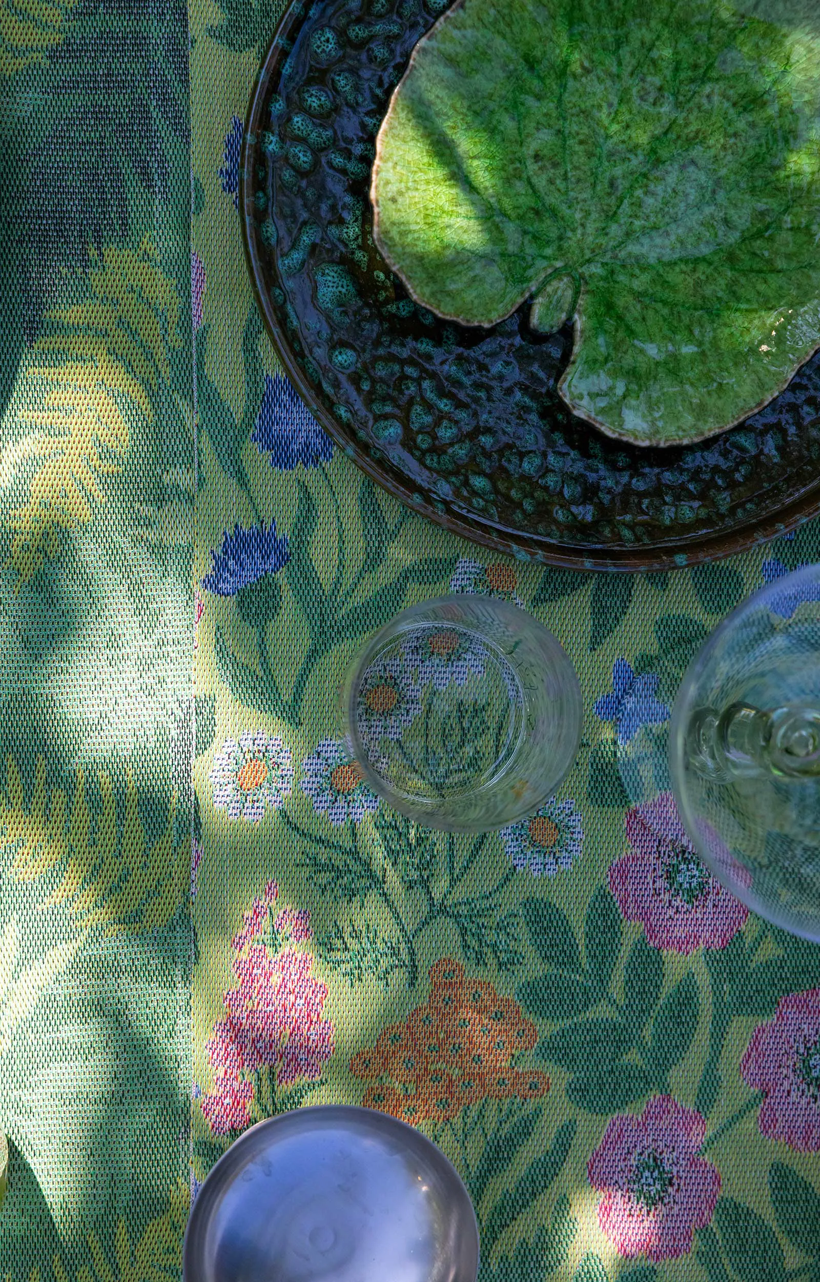 Πετσέτα κουζίνας Vildblommor 35x50 εκ., Πράσινο Ekelund Linneväveri