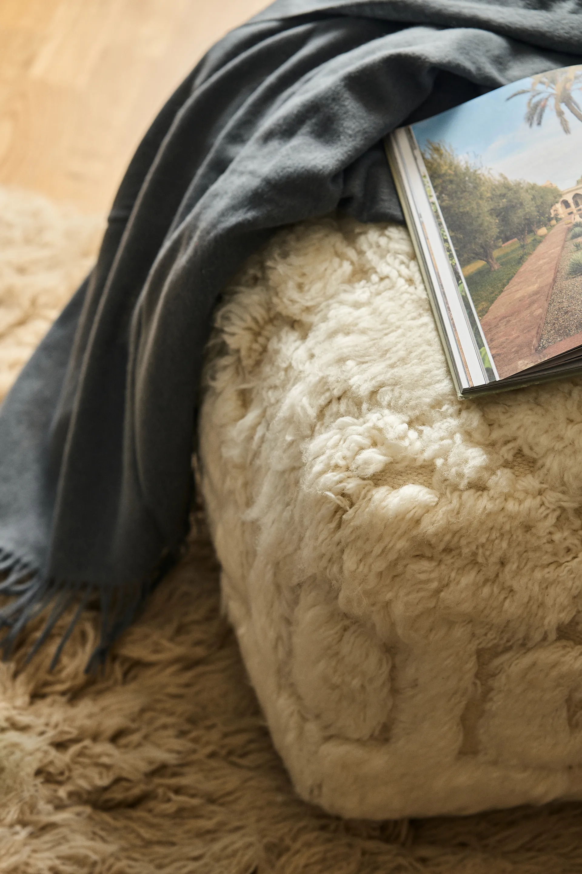 Elvang κλασικό ριχτάρι, Γκρι-μπλε Elvang Denmark