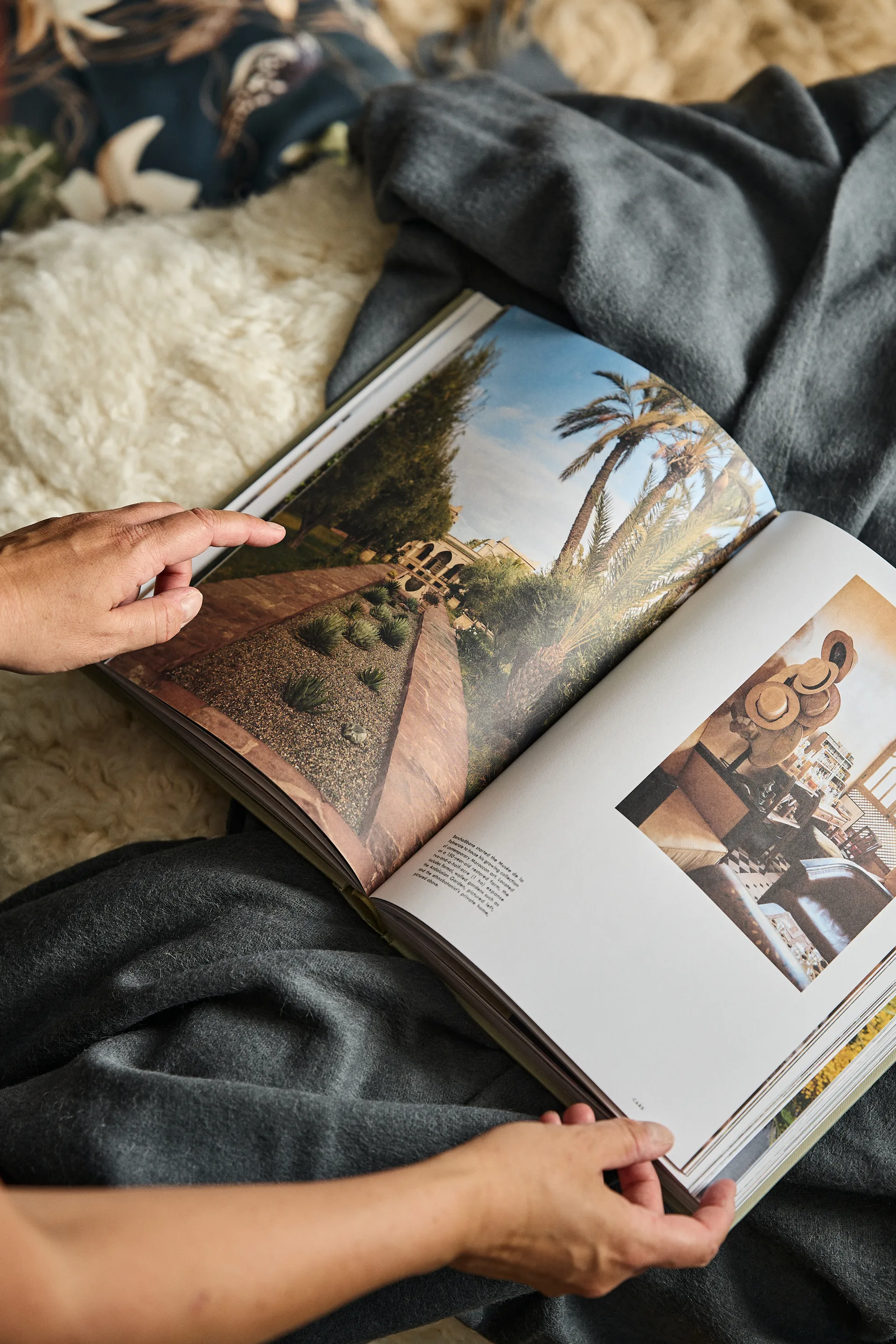 Elvang κλασικό ριχτάρι, Γκρι-μπλε Elvang Denmark