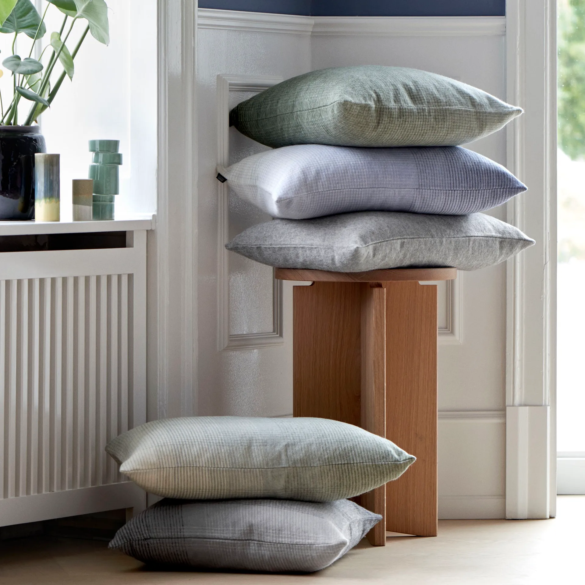 Elvang κλασικό κάλυμμα μαξιλαριού 50x50 cm, ανοιχτό γκρι Elvang Denmark