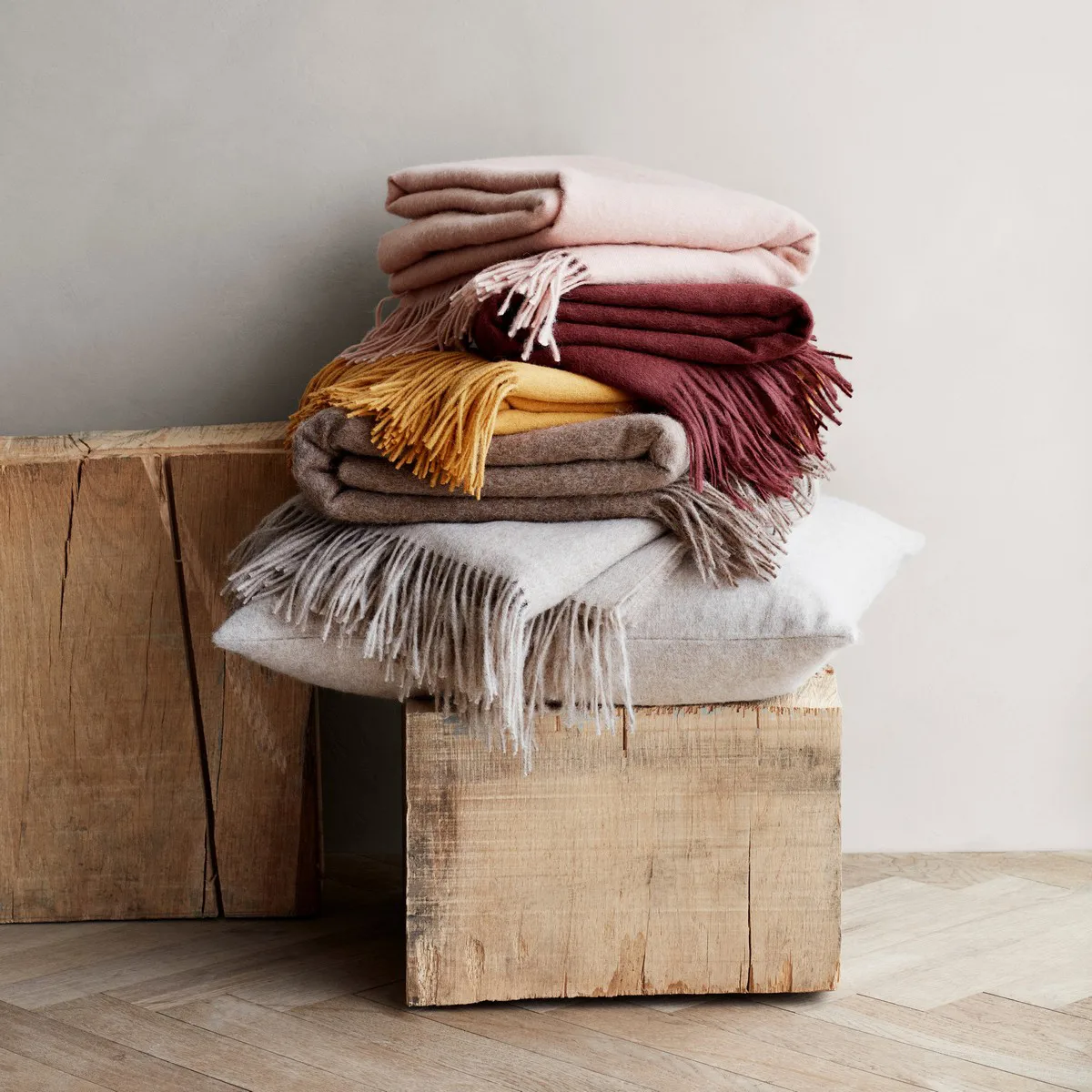 Elvang κλασικό ριχτάρι, κίτρινο ώχρας Elvang Denmark