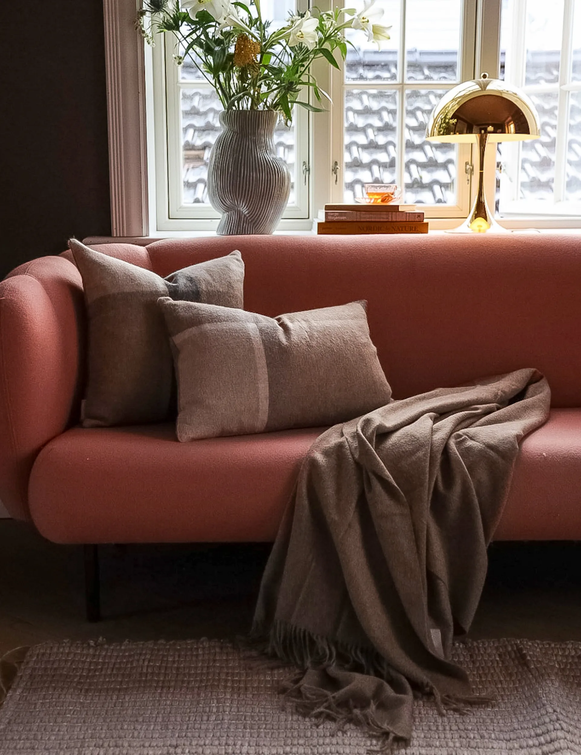 Manhattan μαξιλαροθήκη 50x50 cm, Μπεζ Elvang Denmark