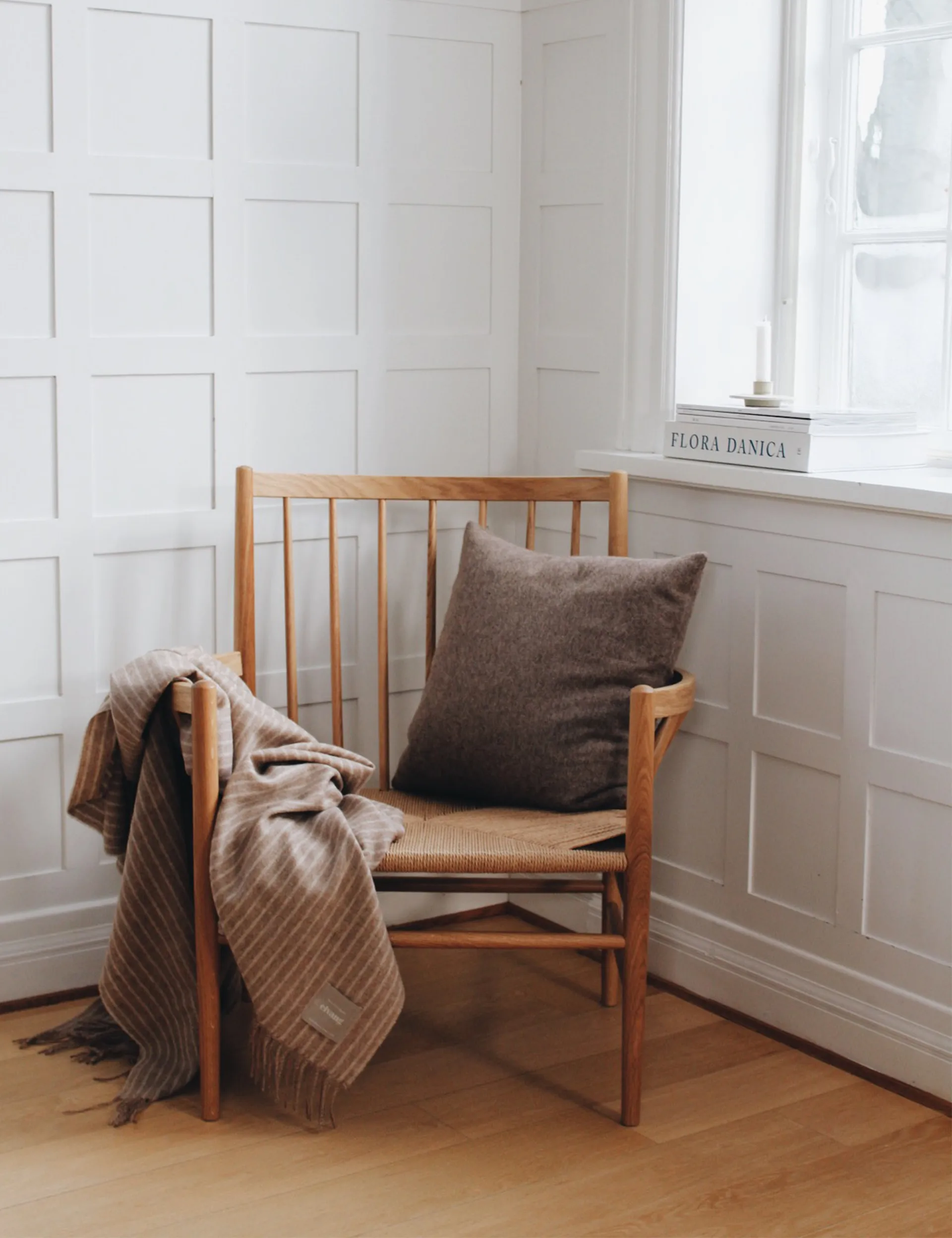 Stripes ριχτάρι 130x200 cm, Καμηλό Elvang Denmark