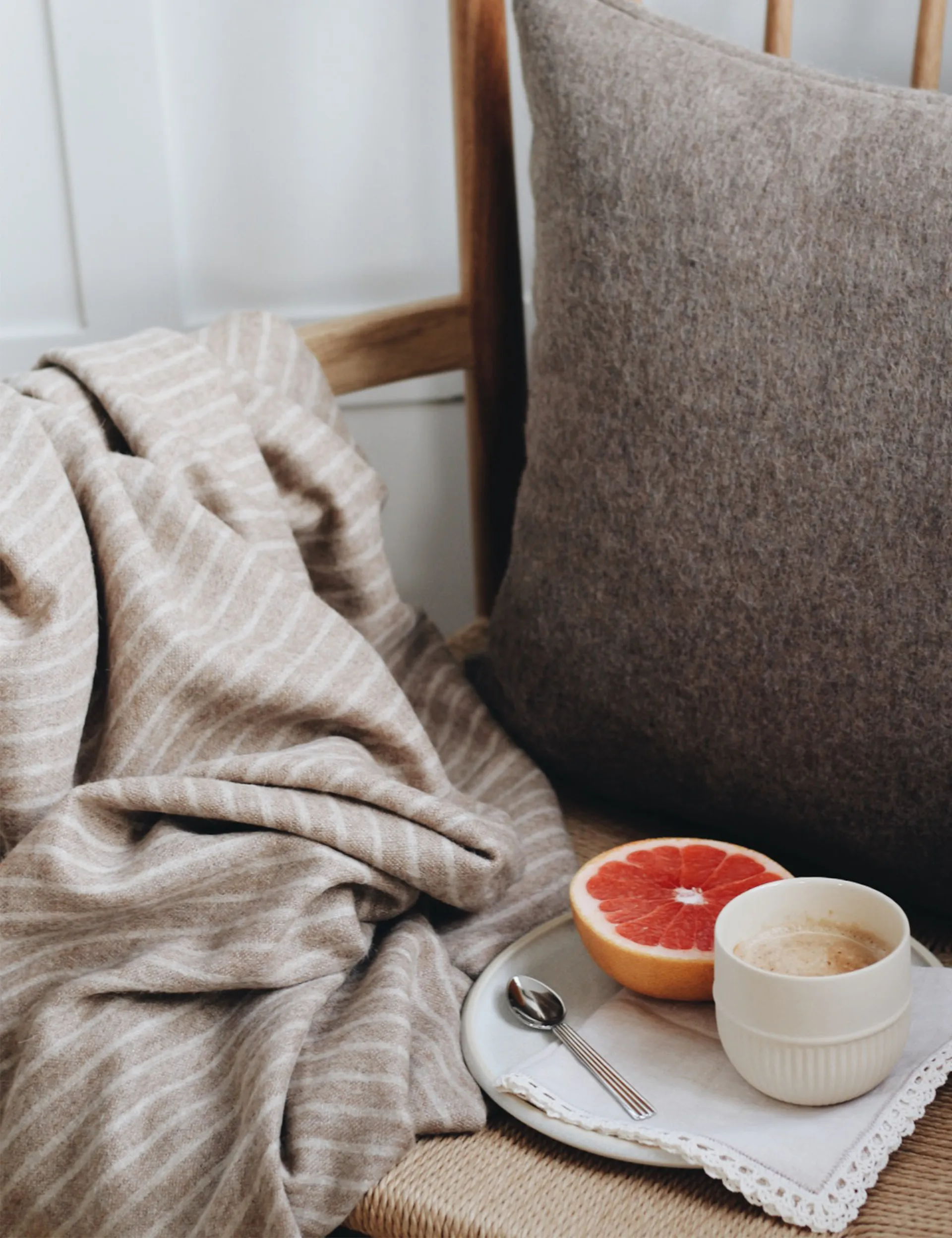 Stripes ριχτάρι 130x200 cm, Καμηλό Elvang Denmark