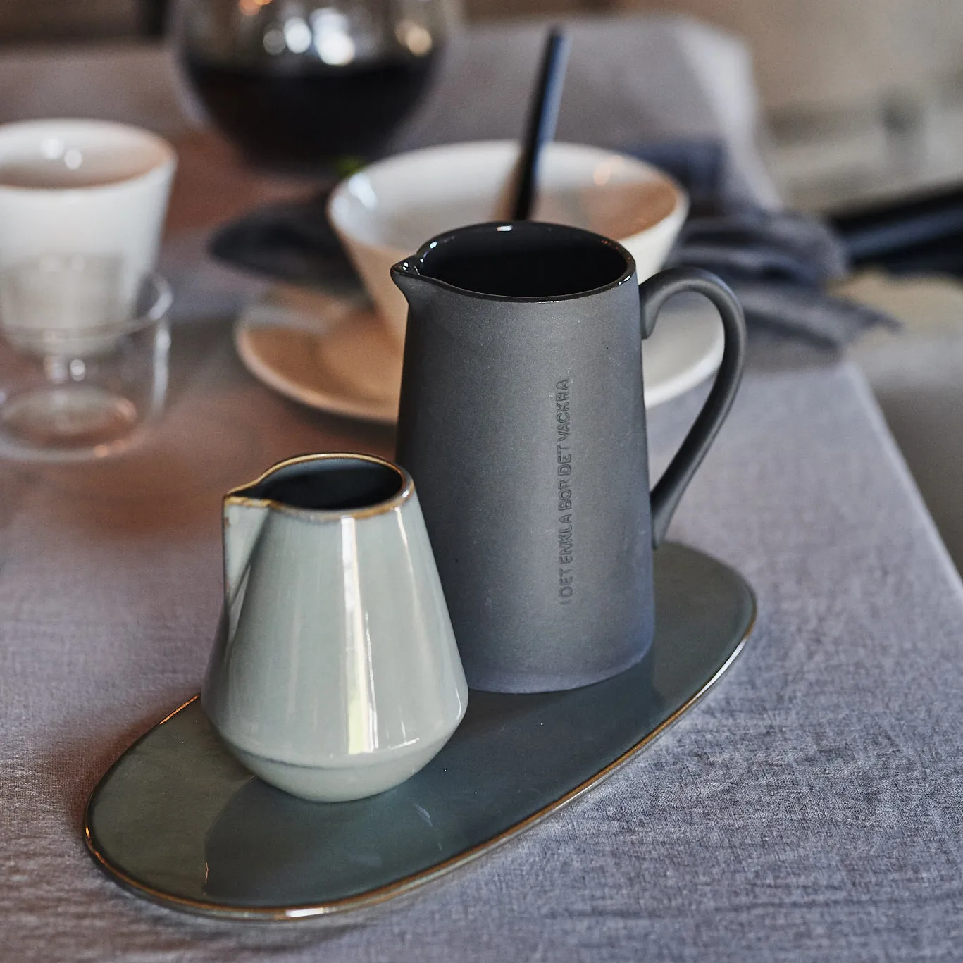 CITAT κανάτα για γάλα Enkla, σκούρο γκρι ERNST